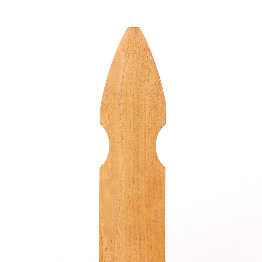 5/8 in. x 3-1/2 in. x 3-1/2 ft. Western Red Cedar French Gothic Fence Picket (27-Pack)