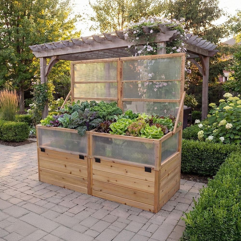 6 ft. x 3 ft. Garden in a Box with Greenhouse Kit