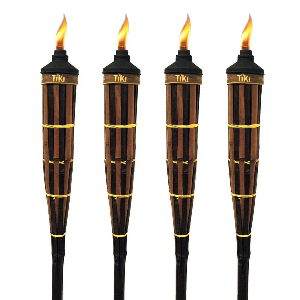 60 in. Royal Polynesian Bamboo Torch Dark Finish (Pack of 4)