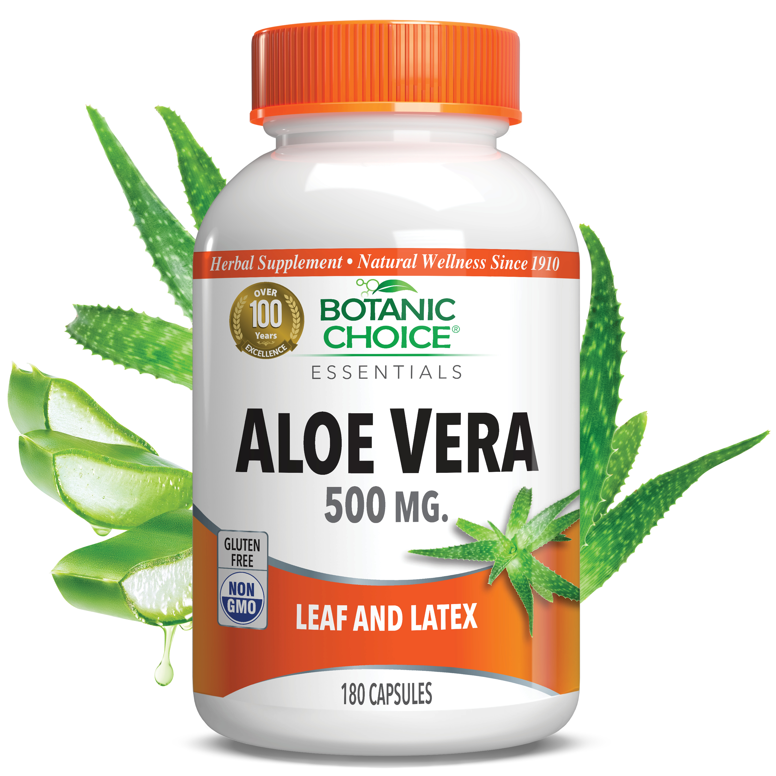 Aloe Vera Supplement 500 mg - 180 Capsules