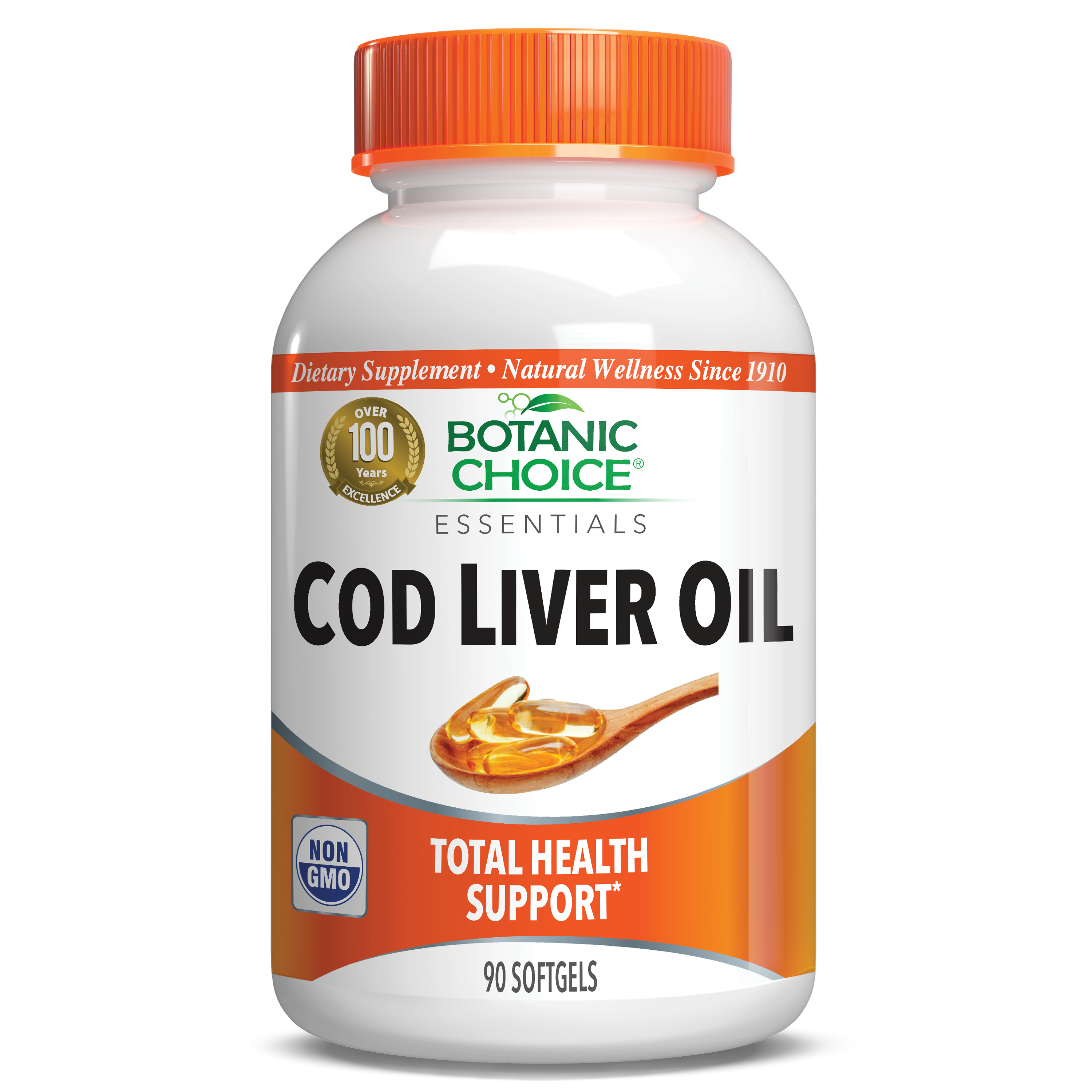Cod Liver Oil with Vitamins A & D - 90 Softgels