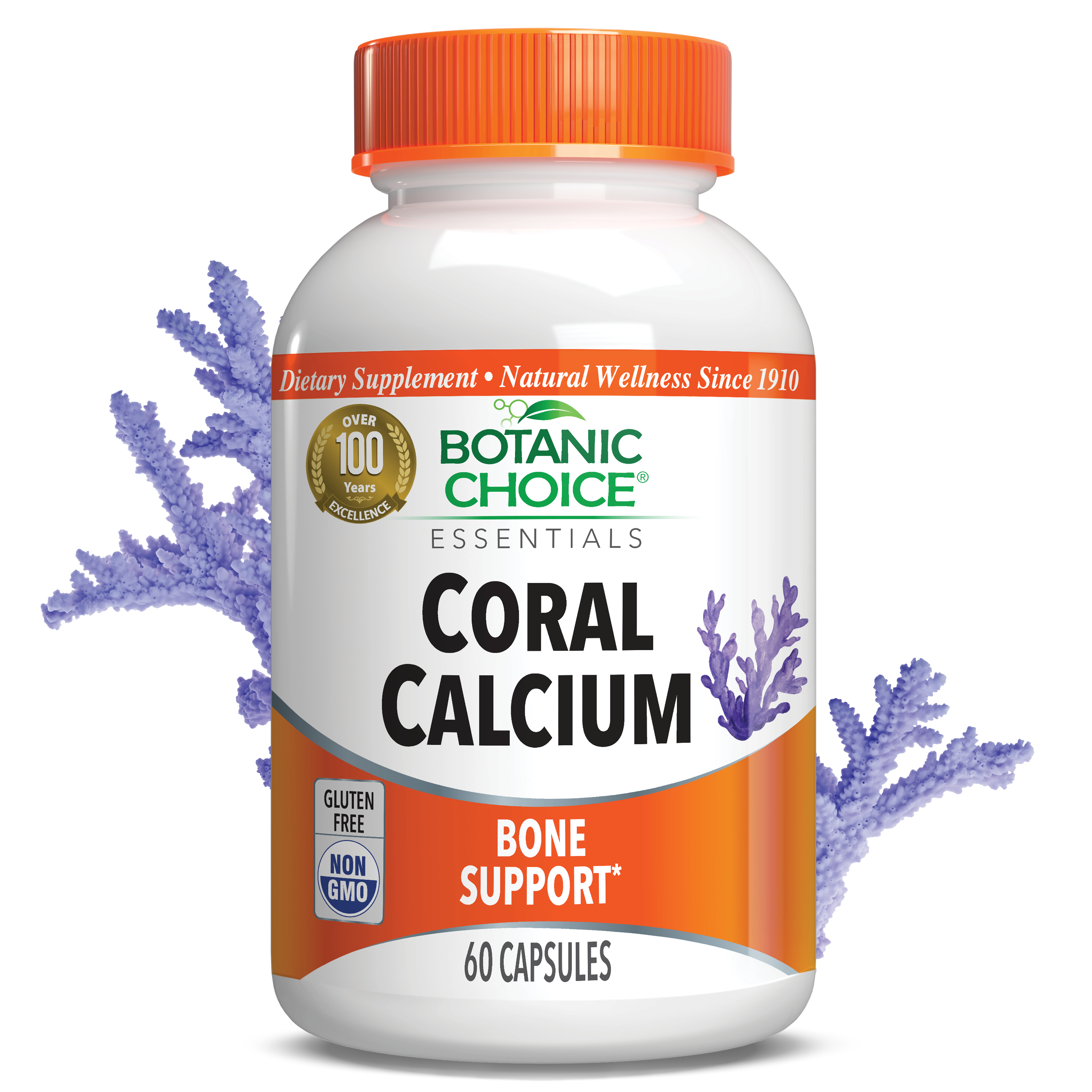 Coral Calcium 500 mg - Bone Health Supplement - 60 Capsules