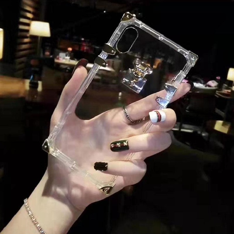 Deluxe Fashion Phone Cases for iphone 17 Series 12 13 14 14pro 15 16 pro max Top Quality Transparent TPU Designer Luxury Cellphone Cover