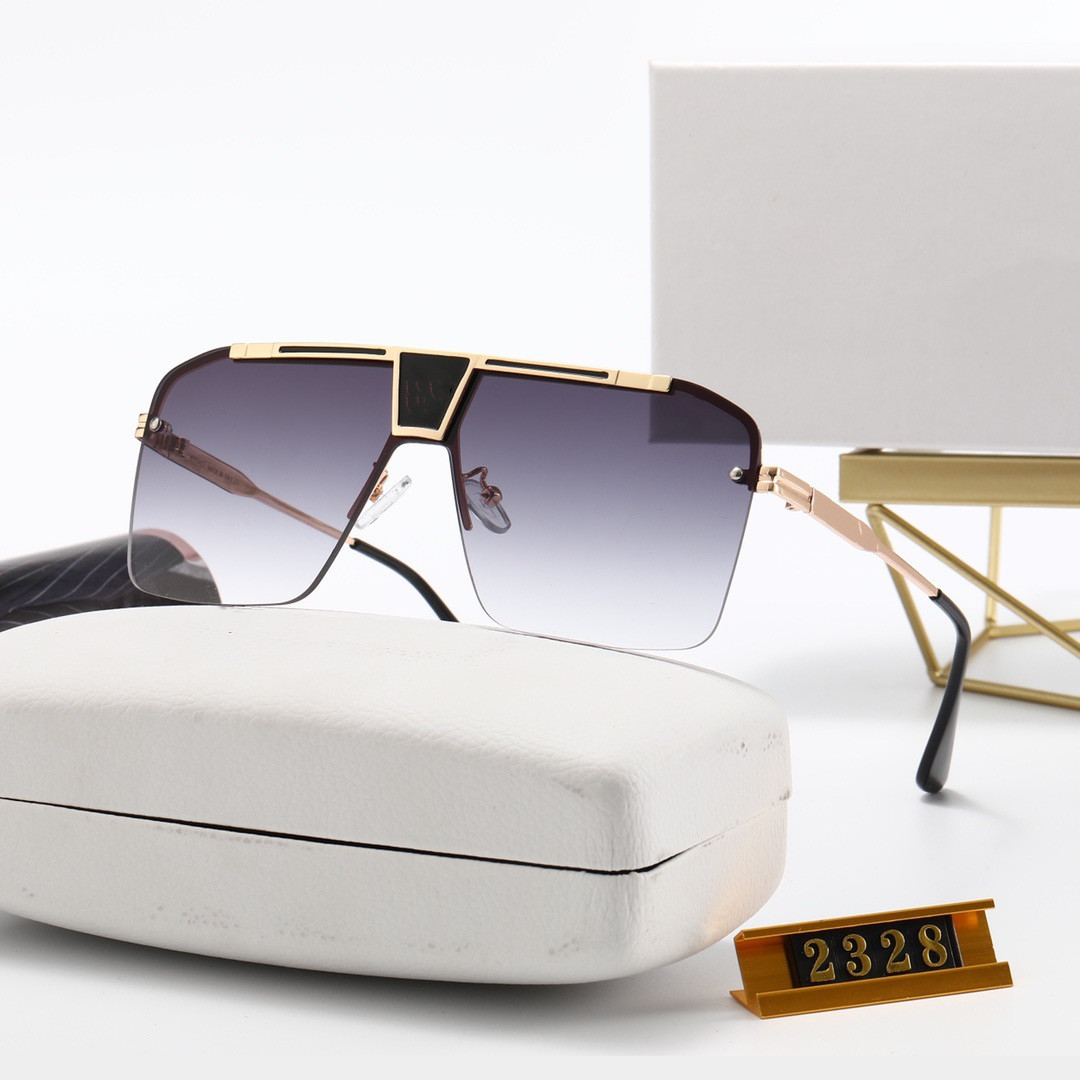 Designer Square Sunglasses Men Women Vintage Shades Driving Polarized Sunglass Male Sun Glasses Fashion Metal Plank Sunglas Eyewear