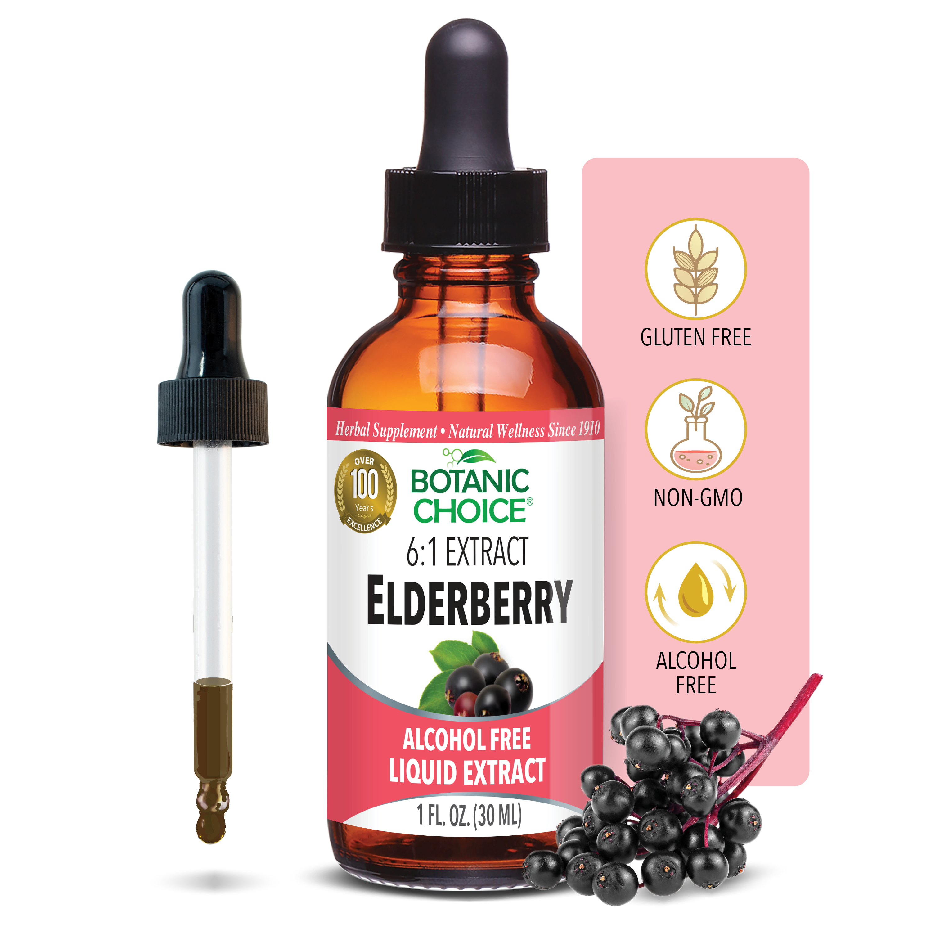 Elderberry Liquid Extract - 1 Oz