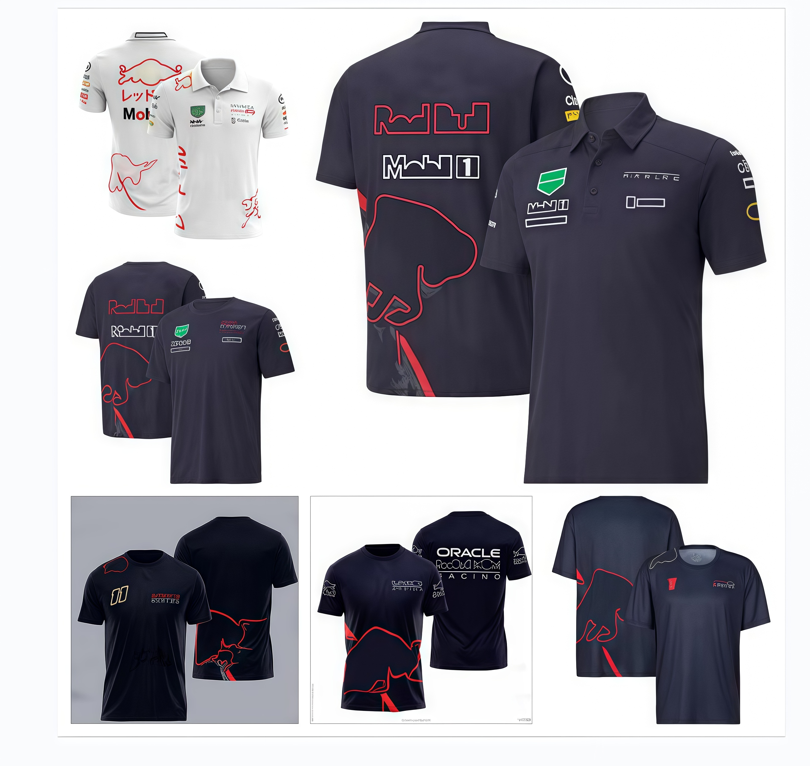 F1logo short-sleeved POLO summer fashion F12025 shirt with the same customised
