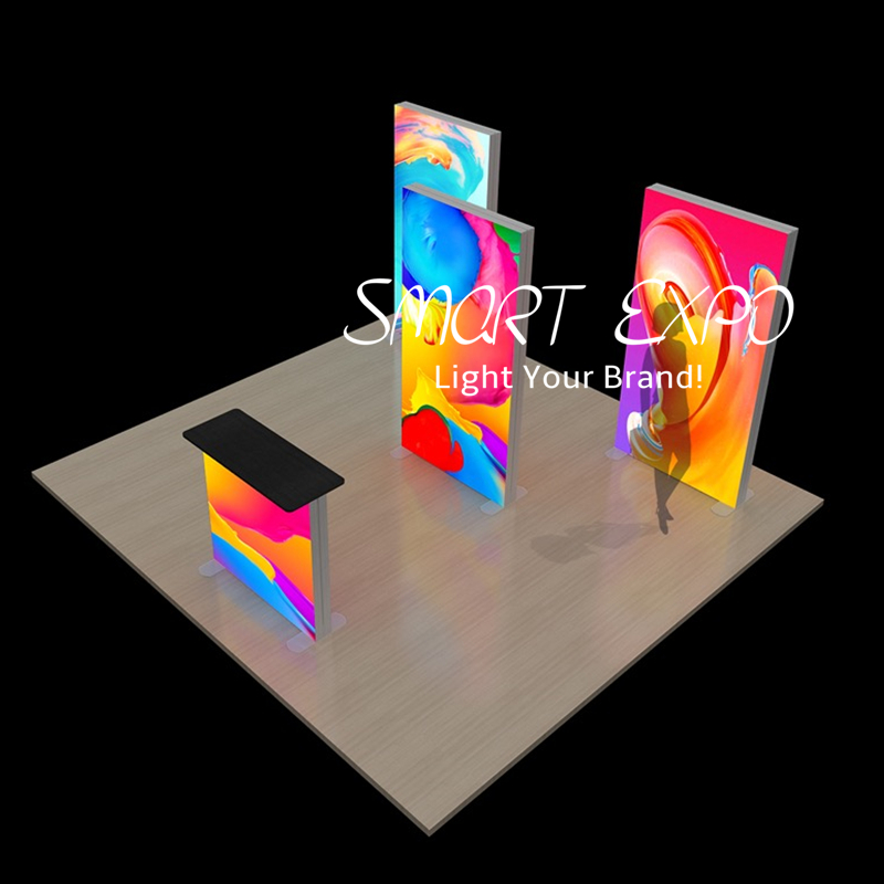 Fabric LED Lightbox Advertising Display with Frame Kits Custom Printed Full Color SEG Graphics