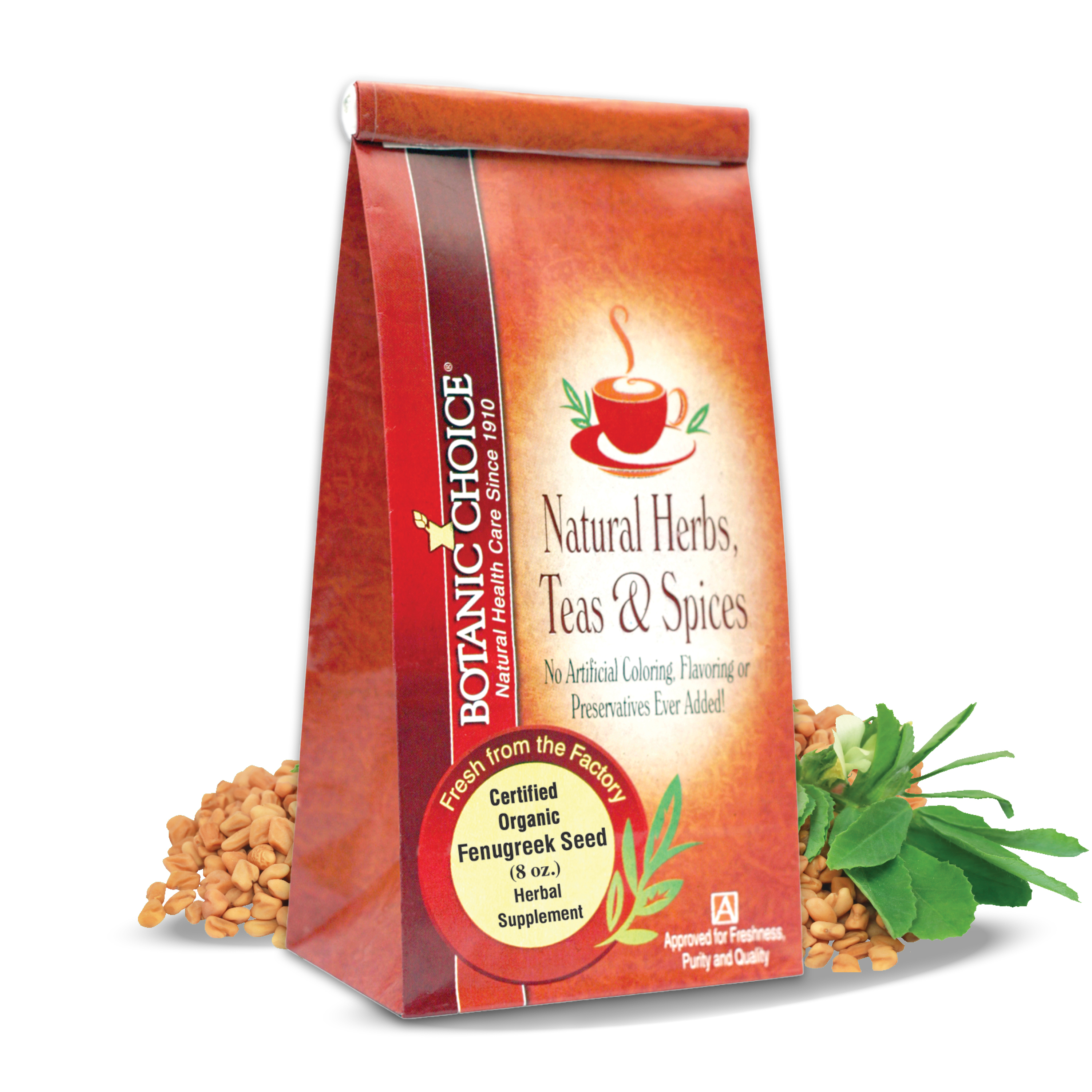 Fenugreek Seed Whole Certified Organic - 8 Oz