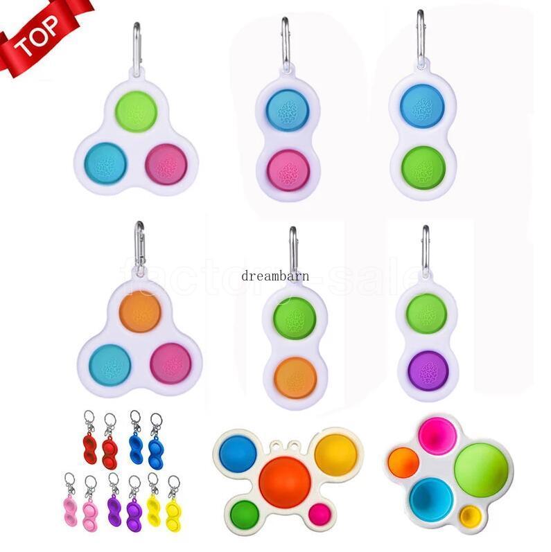 Fidget Simple Dimple Toy Pendants Fat Brain Toys Stress Relief Hand For Kids Adults Early Educational Autism Special Need
