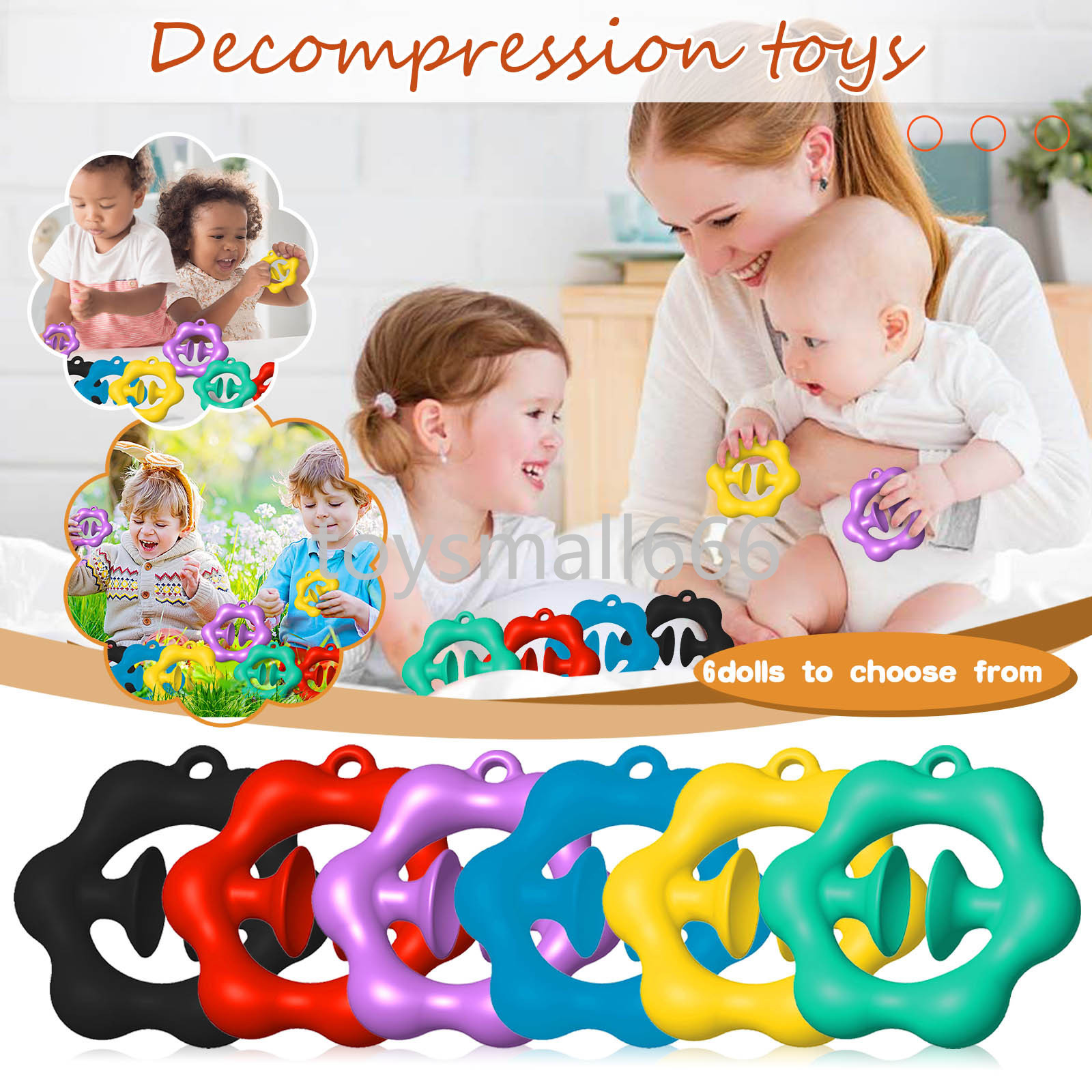 Finger Hand Grip Plum Shape Suction Cup Silicone Grip Ring Stress Relief Toys Adult Child Antistress Fidget Toy Snapperz Gifts