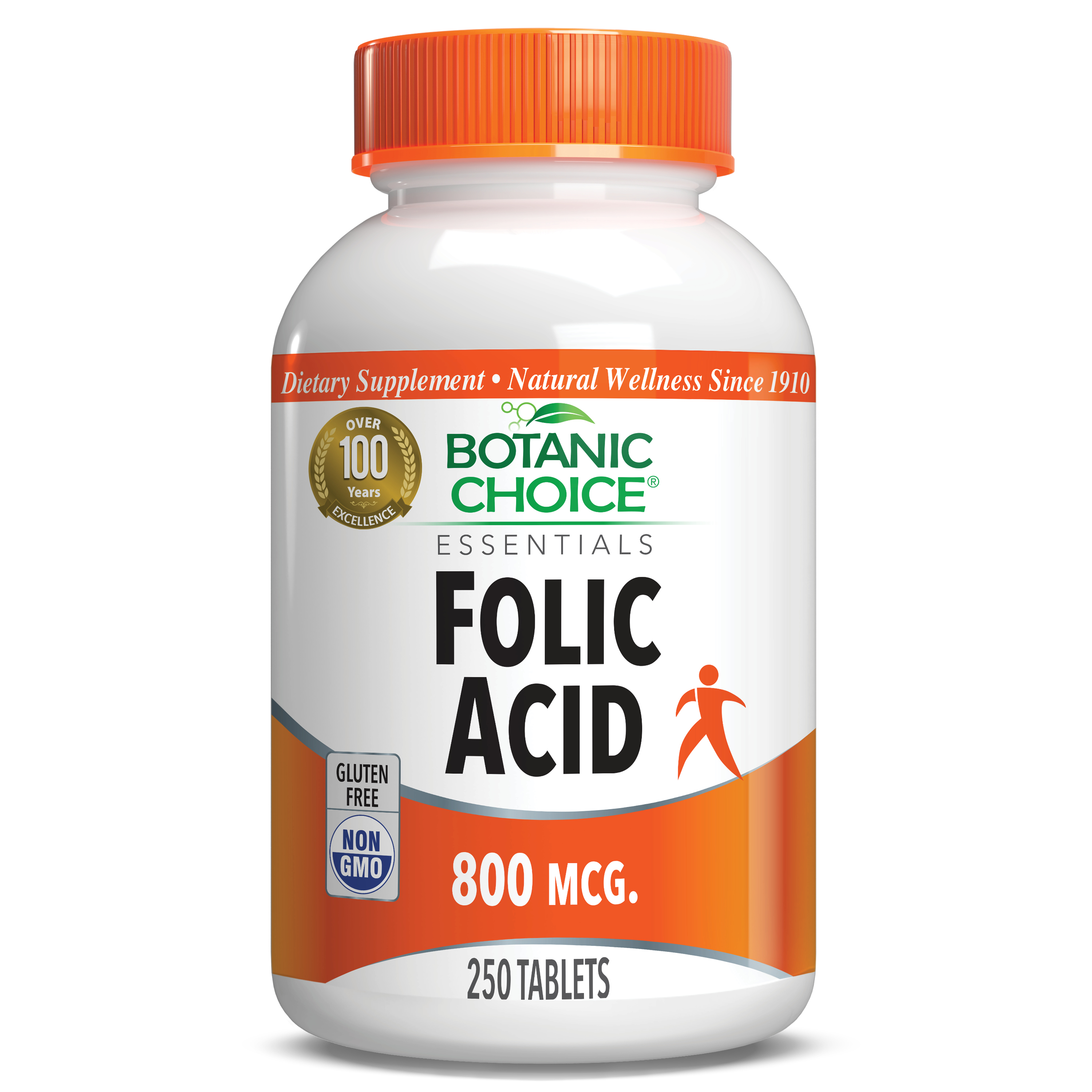 Folic Acid 800 mcg. - 250 Tablets