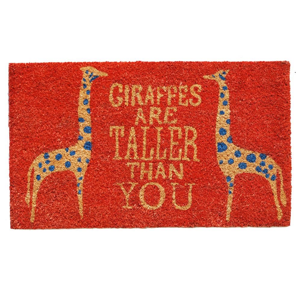 Giraffes Door Mat 17 in. x 29 in.