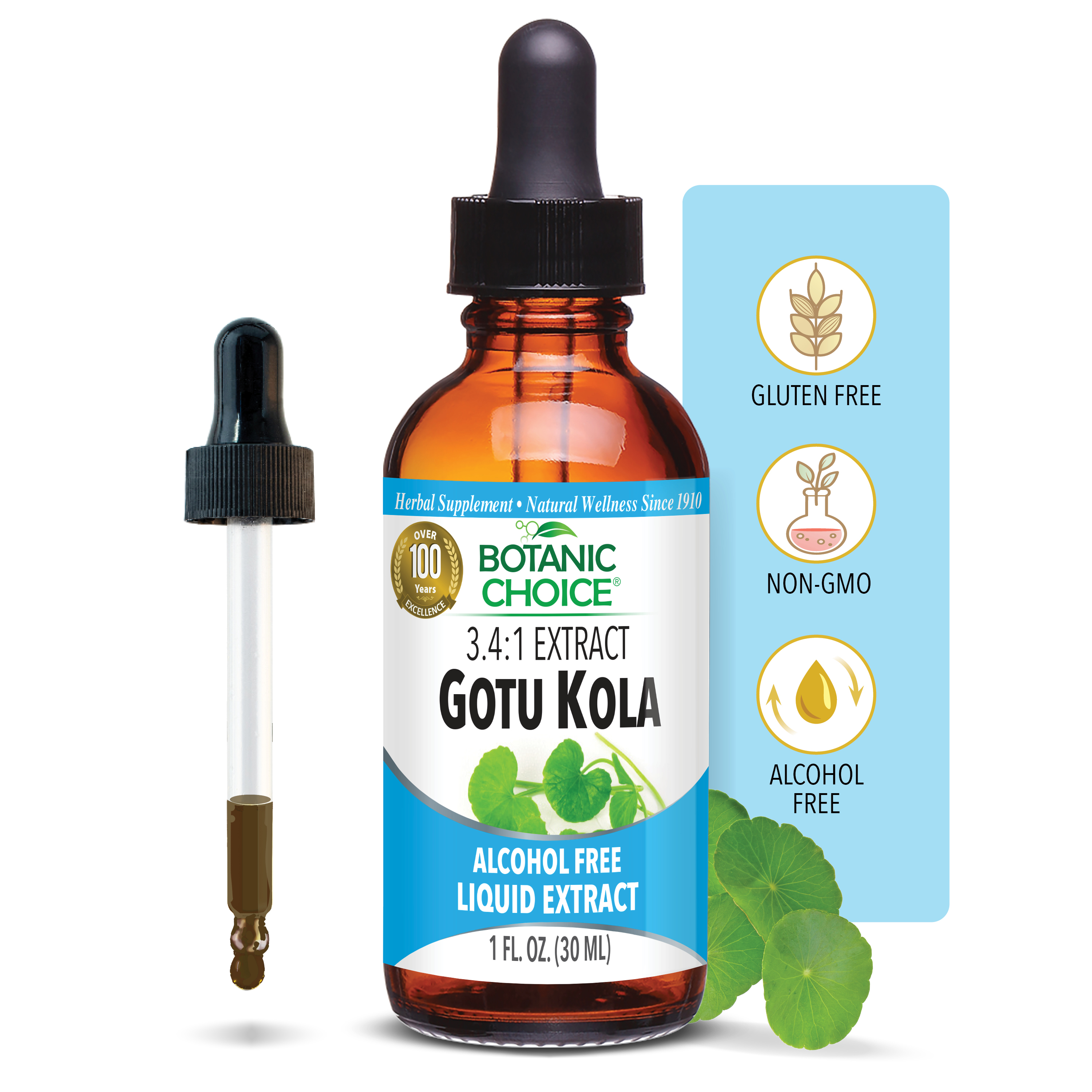 Gotu Kola Liquid Extract - 1 Oz
