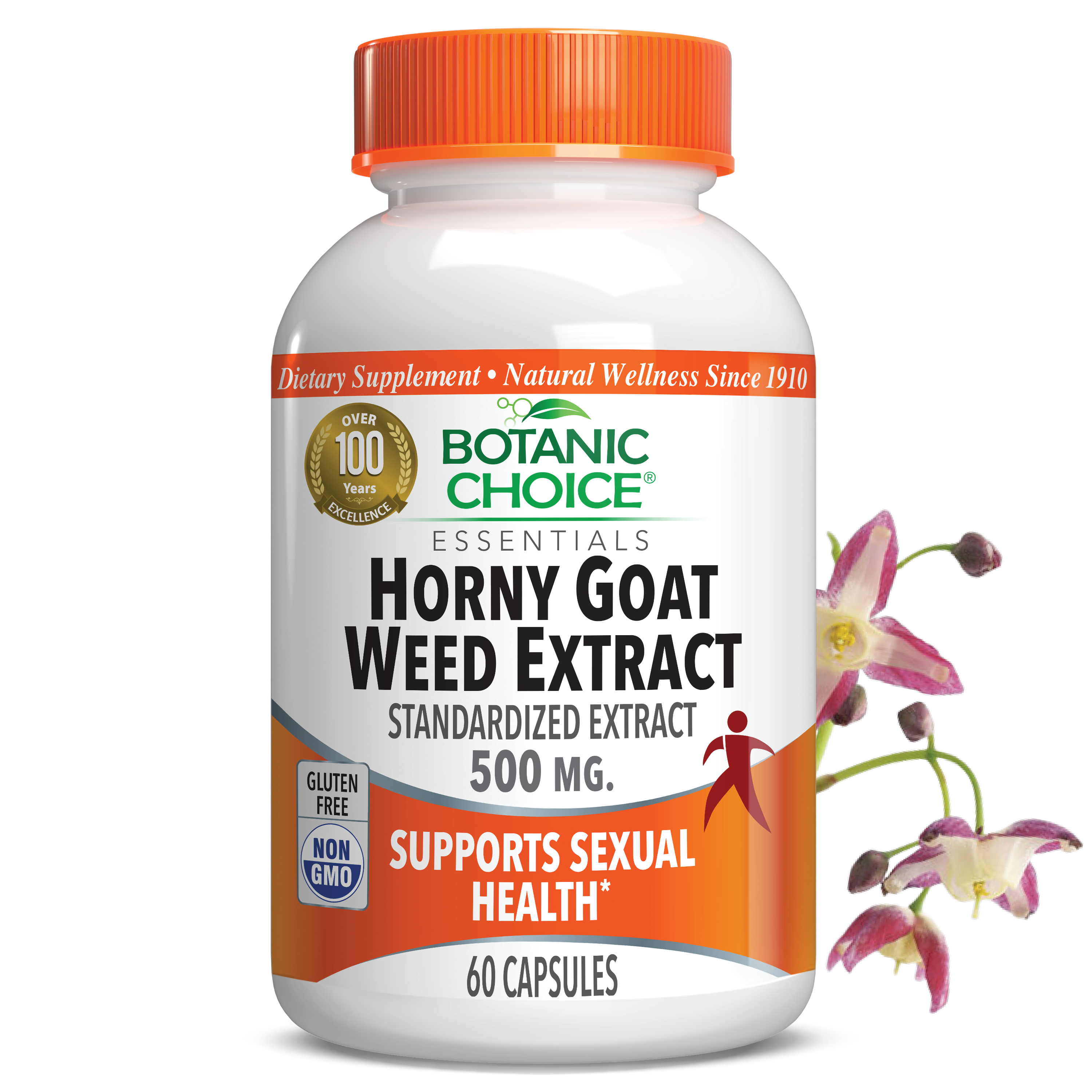 Horny Goat Weed Extract 500 mg - 60 Capsules