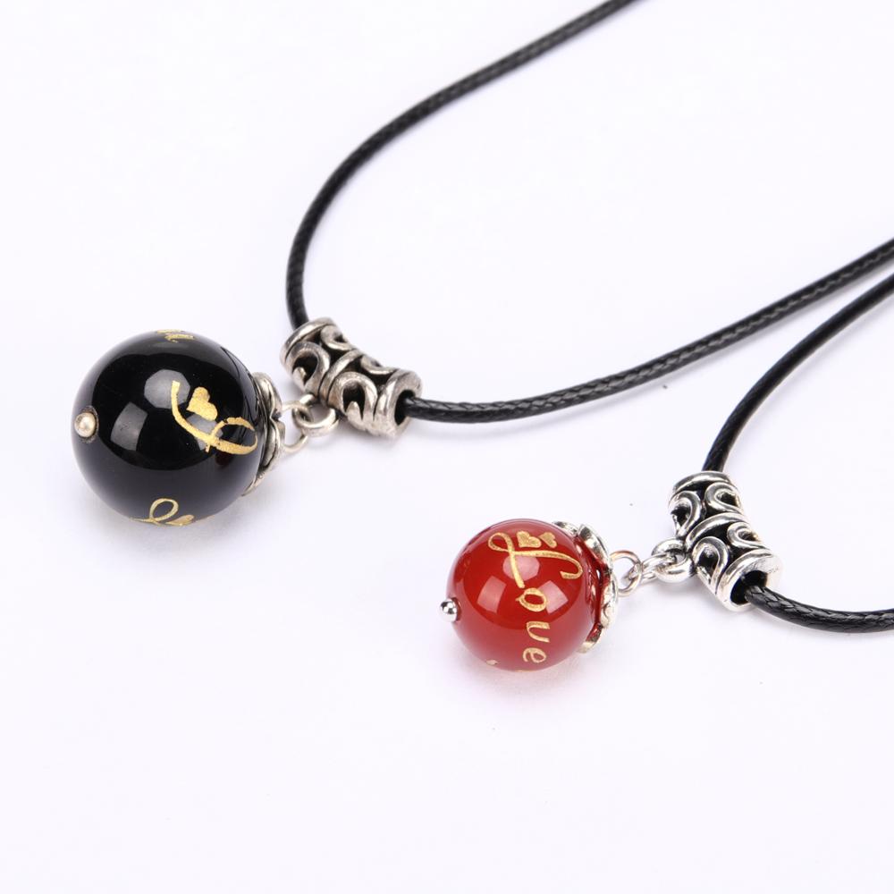 Innovative Reiki fashion Valentine's Day accessories charm necklace for Couple Natural bead pendant Long necklace Creative Gifts