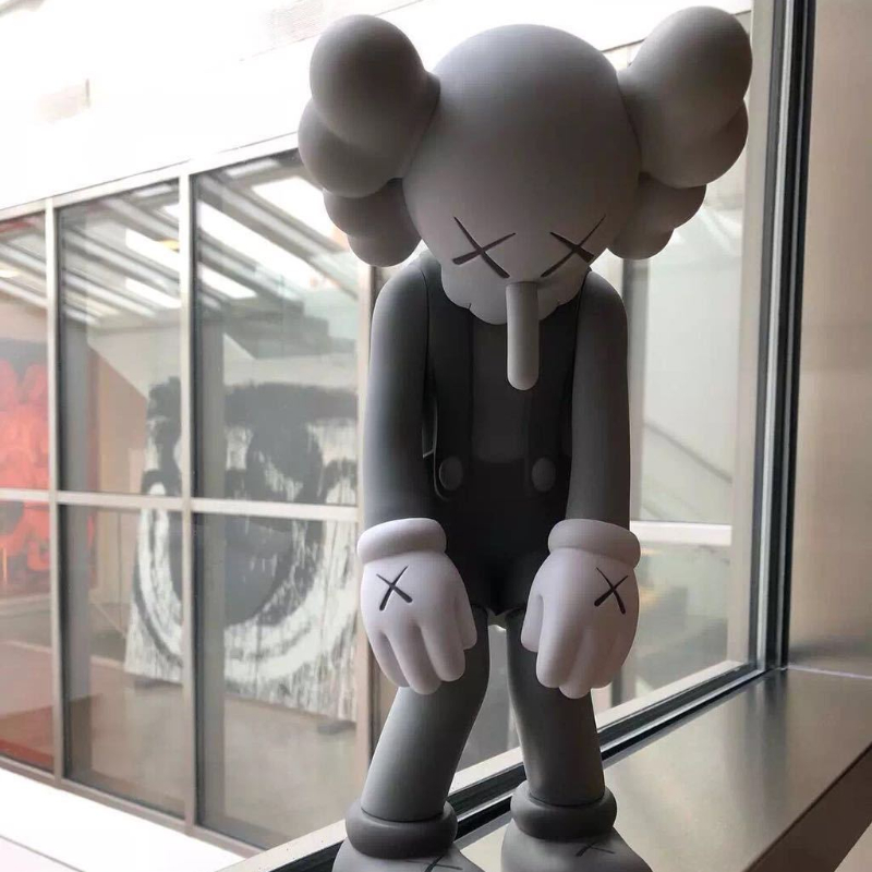 KAWS Delicate Doll design modern art 28CM Figures small lie compan on toy custom vinyl pvc Graffiti figure statue Decorations Original Fake