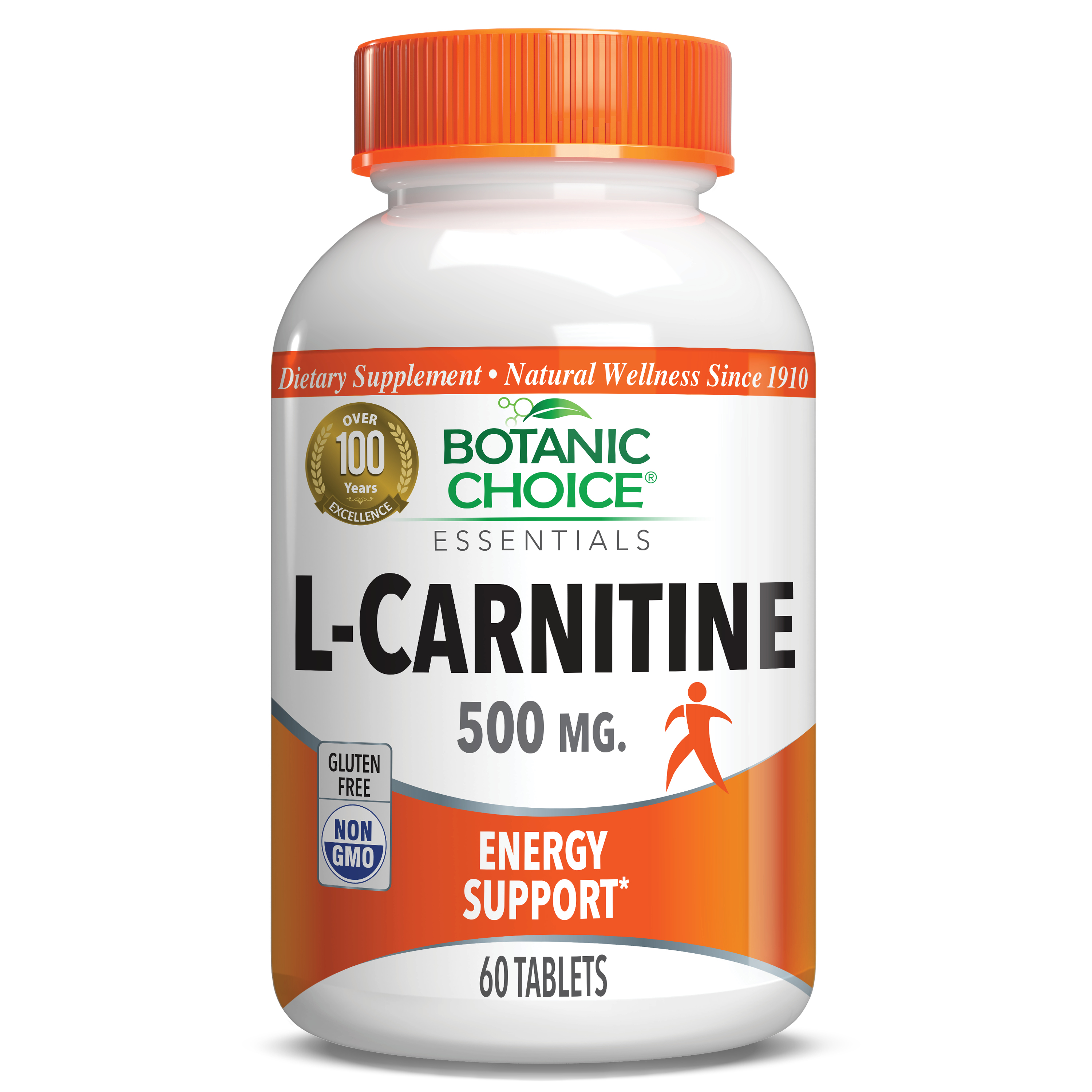 L-Carnitine - Amino Acids Supplement - 60 Tablets