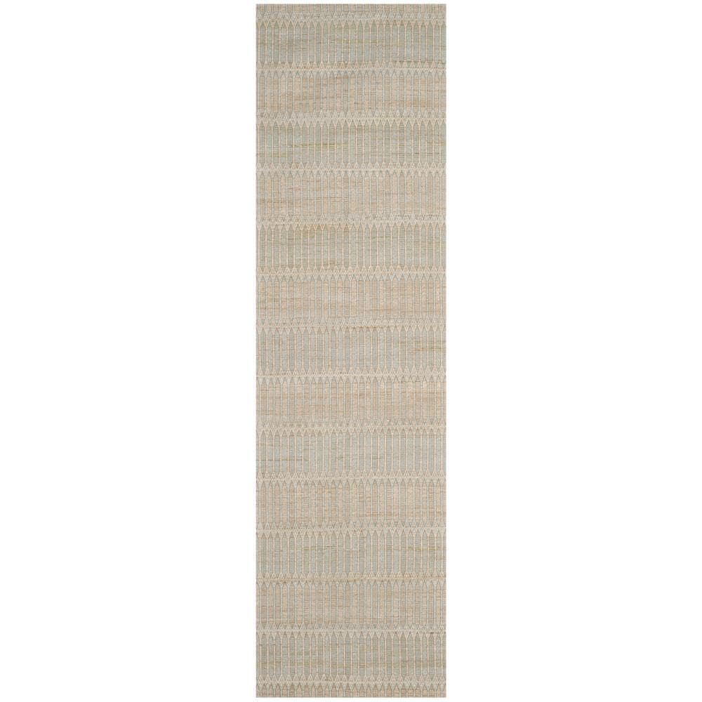 Marbella Blue/Gold 2 ft. x 8 ft. Geometric Runner Rug