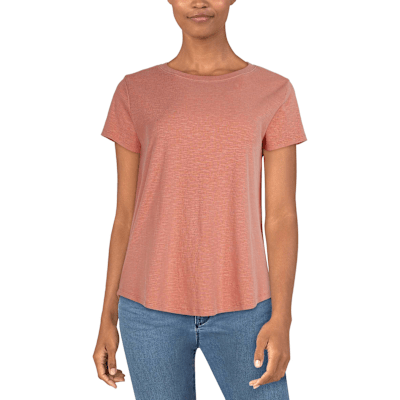 Natural Reflections Peyton Slub Short-Sleeve REPREVE T-Shirt - Tawny Orange - 1X