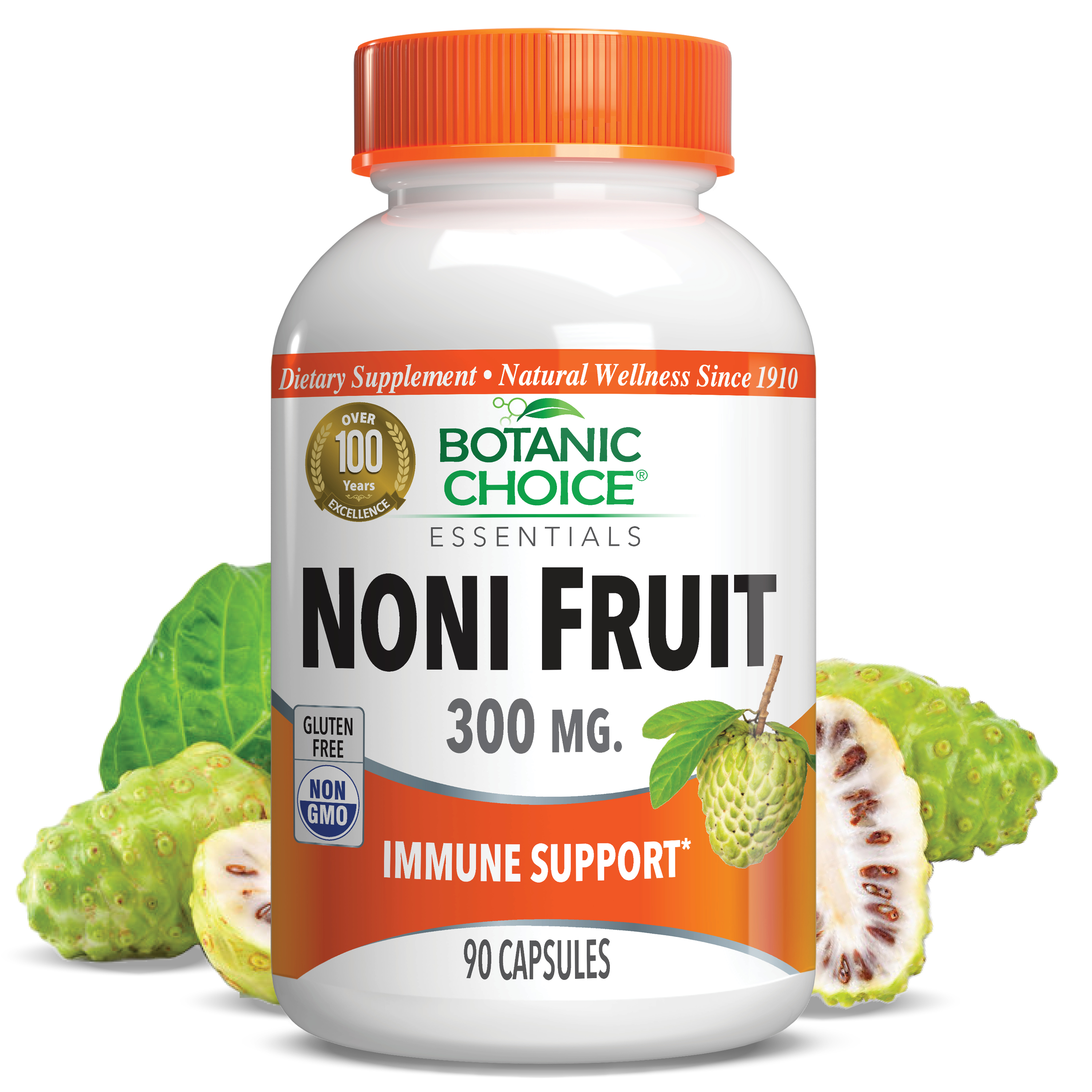 Noni Fruit - Immune Support Supplement - 90 Capsules