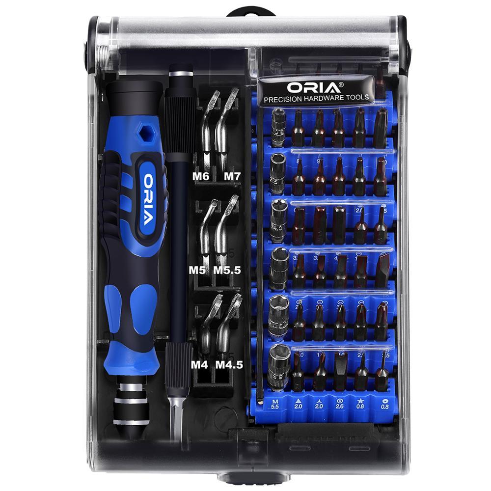 Oria magnetic screwdriver assembly precision kit s2 strong steel 54 on one phone tablet tool repair hand kit assembly