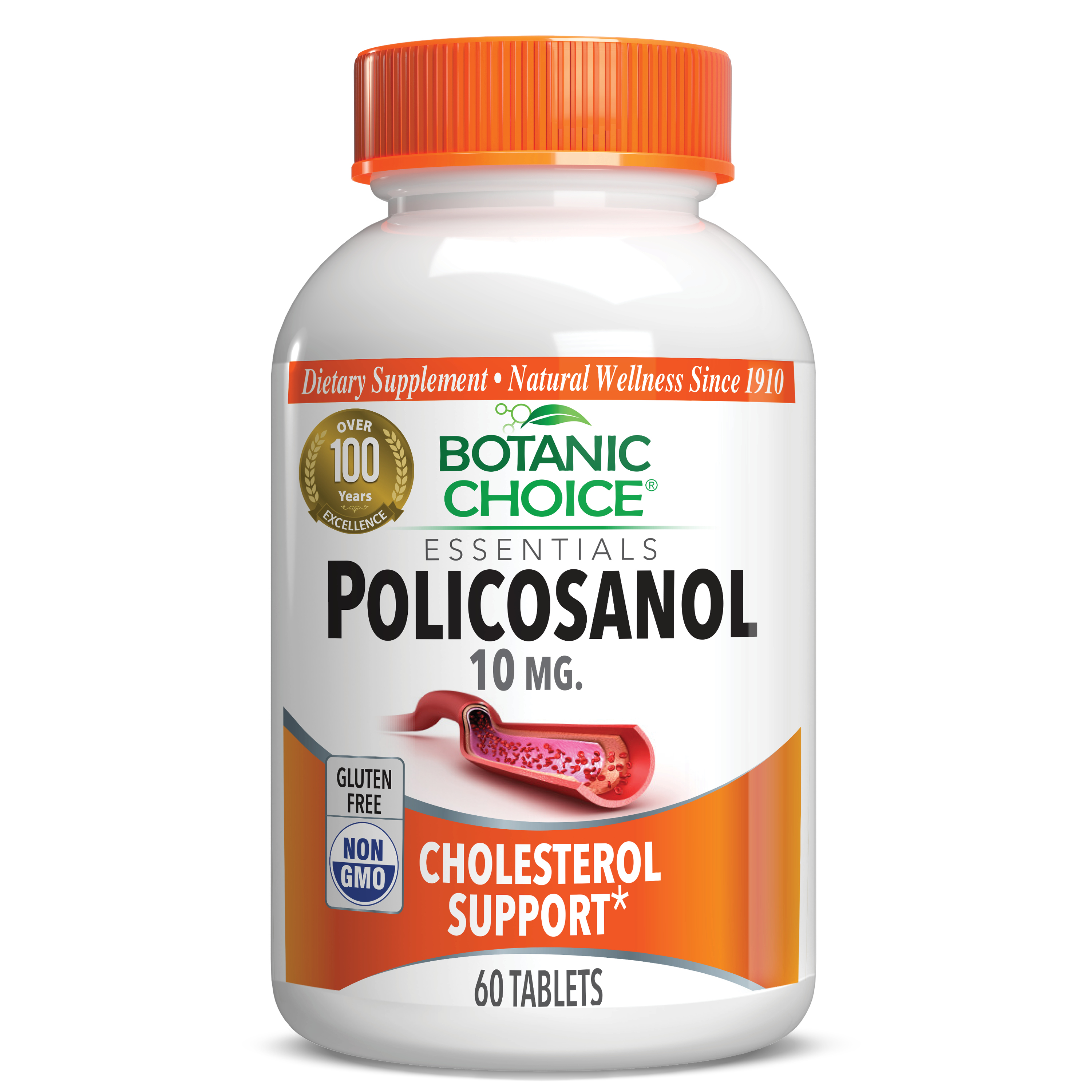 Policosanol 10 mg - Heart Support Supplement - 60 Tablets