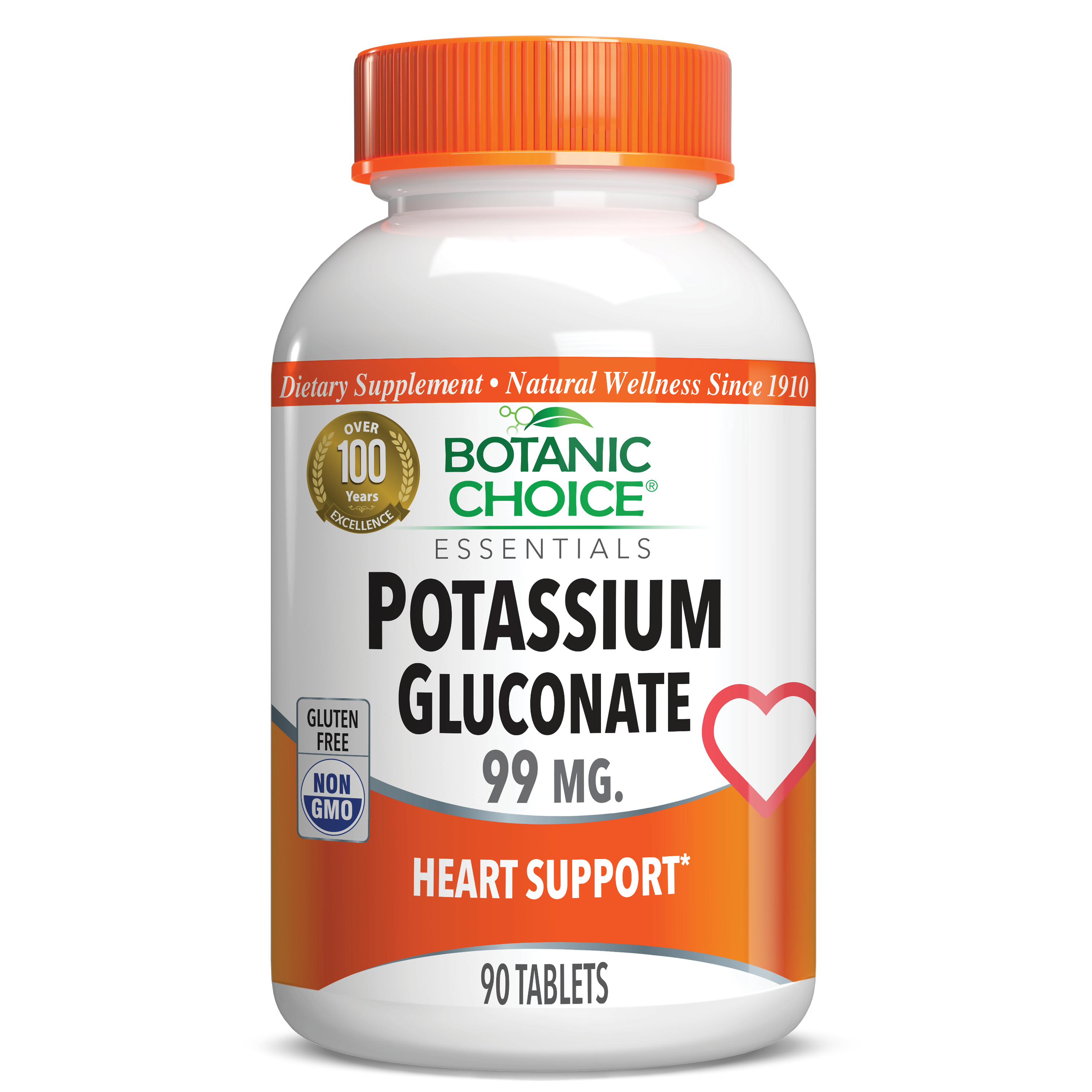 Potassium 99 mg - Muscles And Bones Support Supplement - 90 Tablets