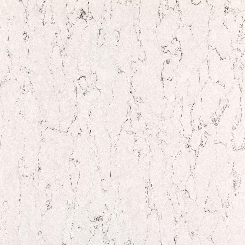 Quartz Countertop Sample in White Arabesque
