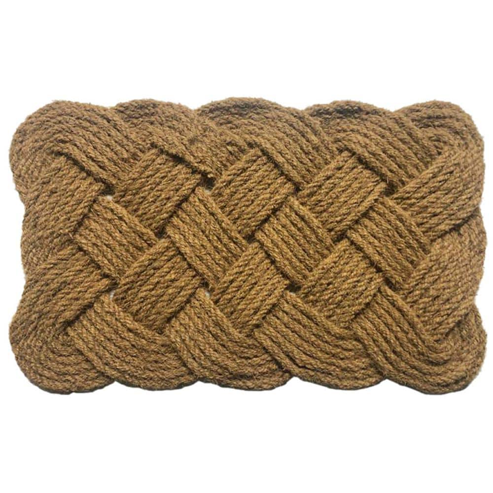Rope Natural 22 in. x 36 in. Coir Door Mat