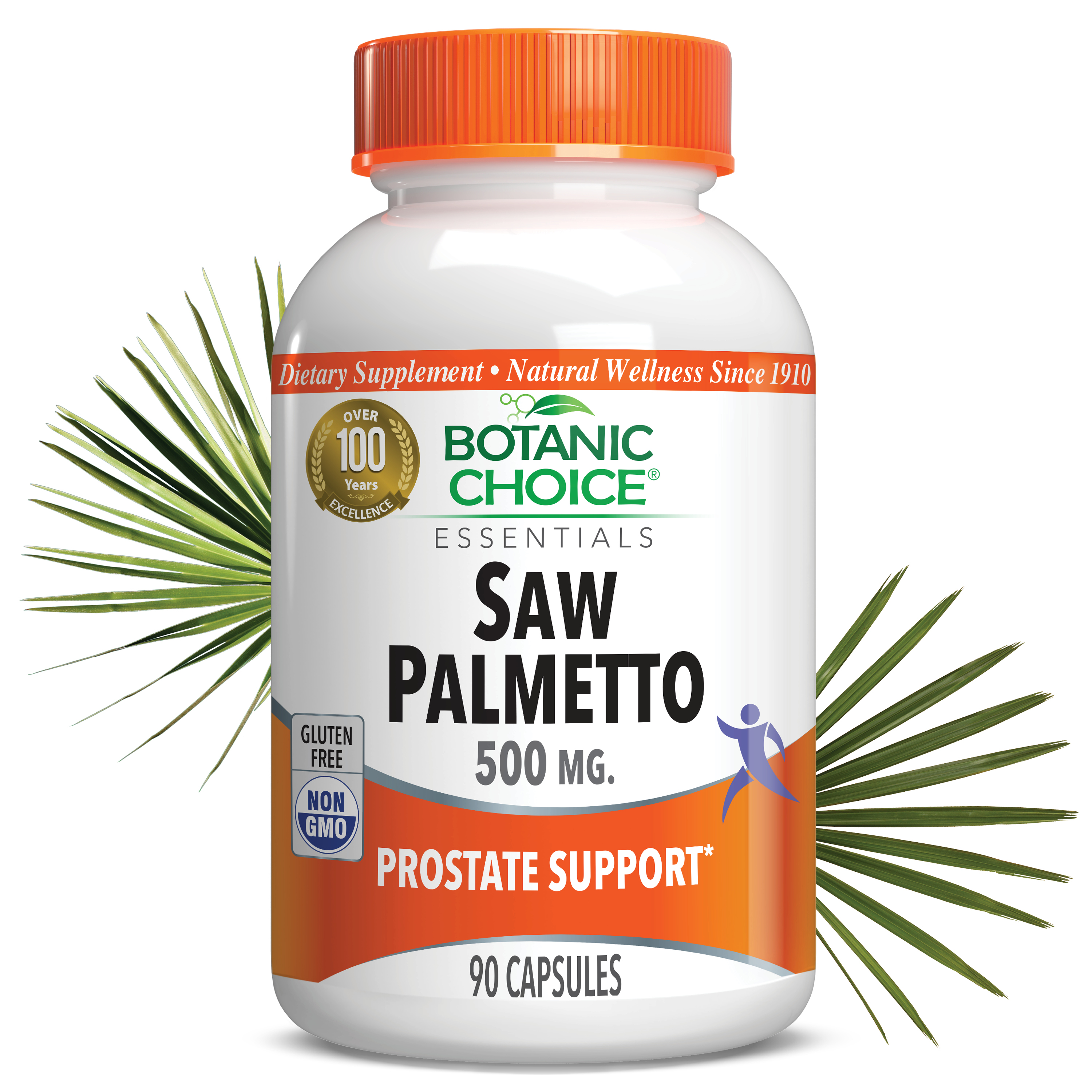 Saw Palmetto 500 mg - Prostate Support Supplement - 90 Capsules