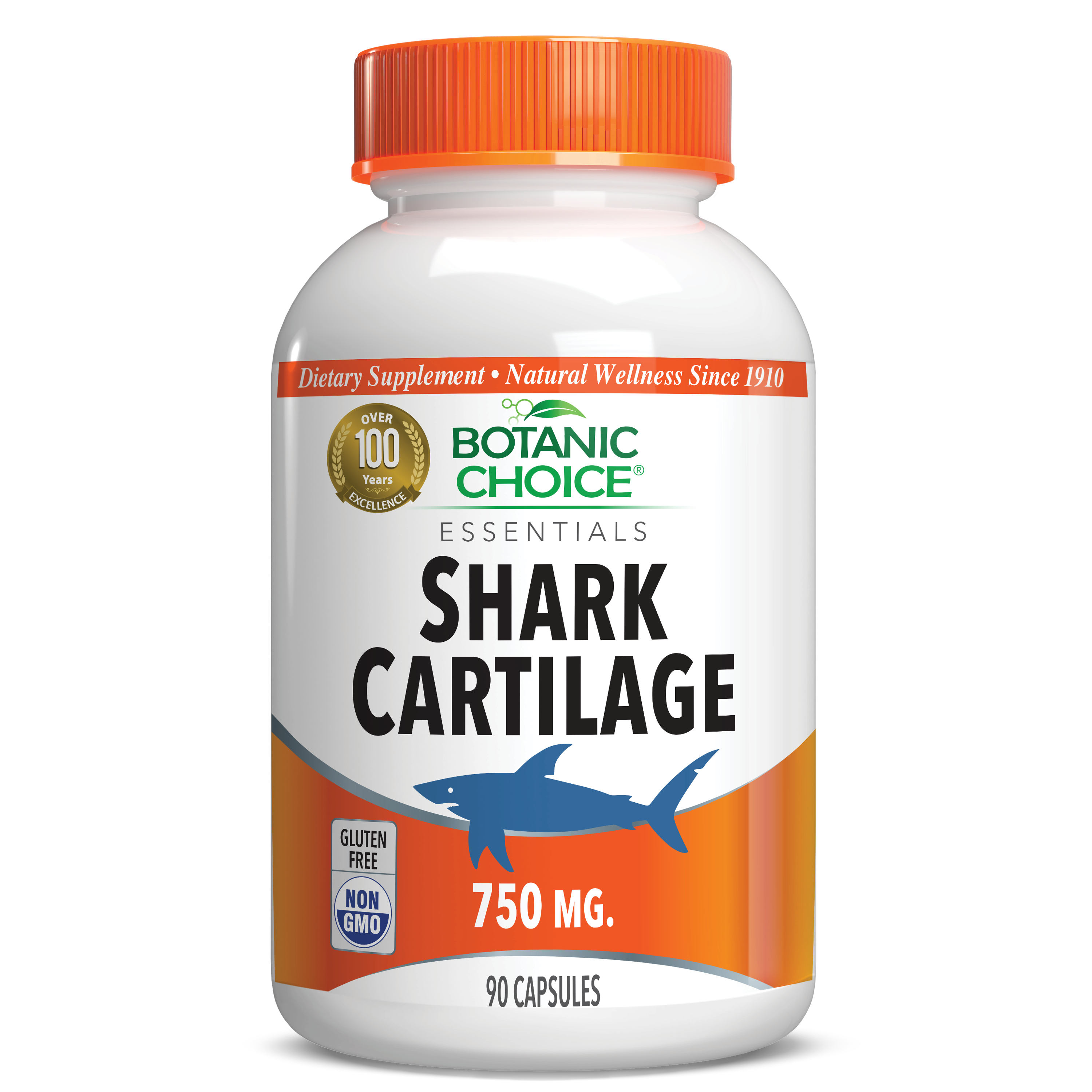 Shark Cartilage 750 mg - Joint Support Supplement - 90 Capsules