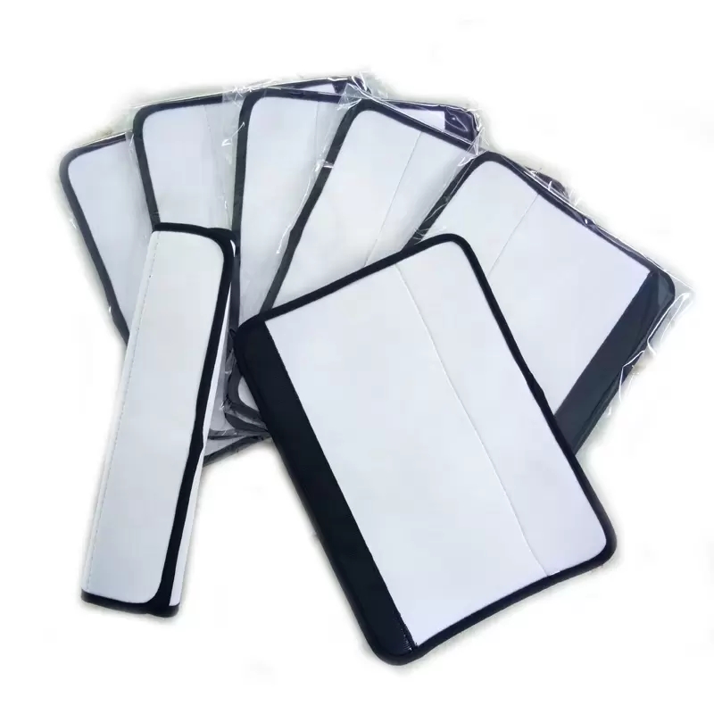 Sublimation Blanks White Party DIY Car Seat Belt Pad Cover Neoprene Comfortable Replacement Shoulder Strap Pads Universal Cars Seats Belts Shoulders