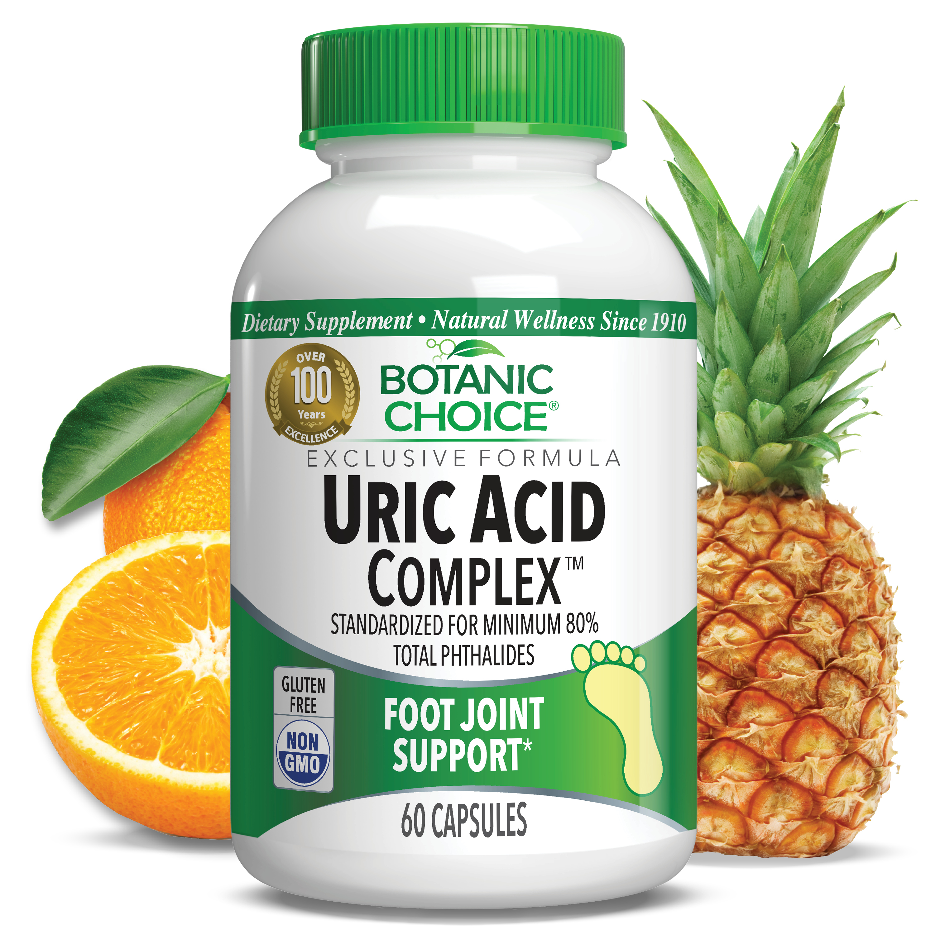 Uric Acid Complex™ - Foot Joint Support Supplement - 60 Capsules