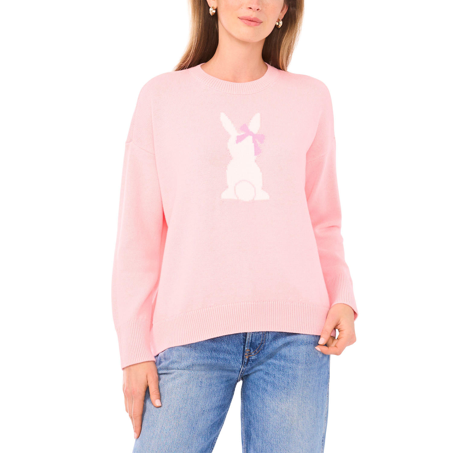 VINCE CAMUTO EASTER SWEATER - CORAL XXL:- Coral, XXL
