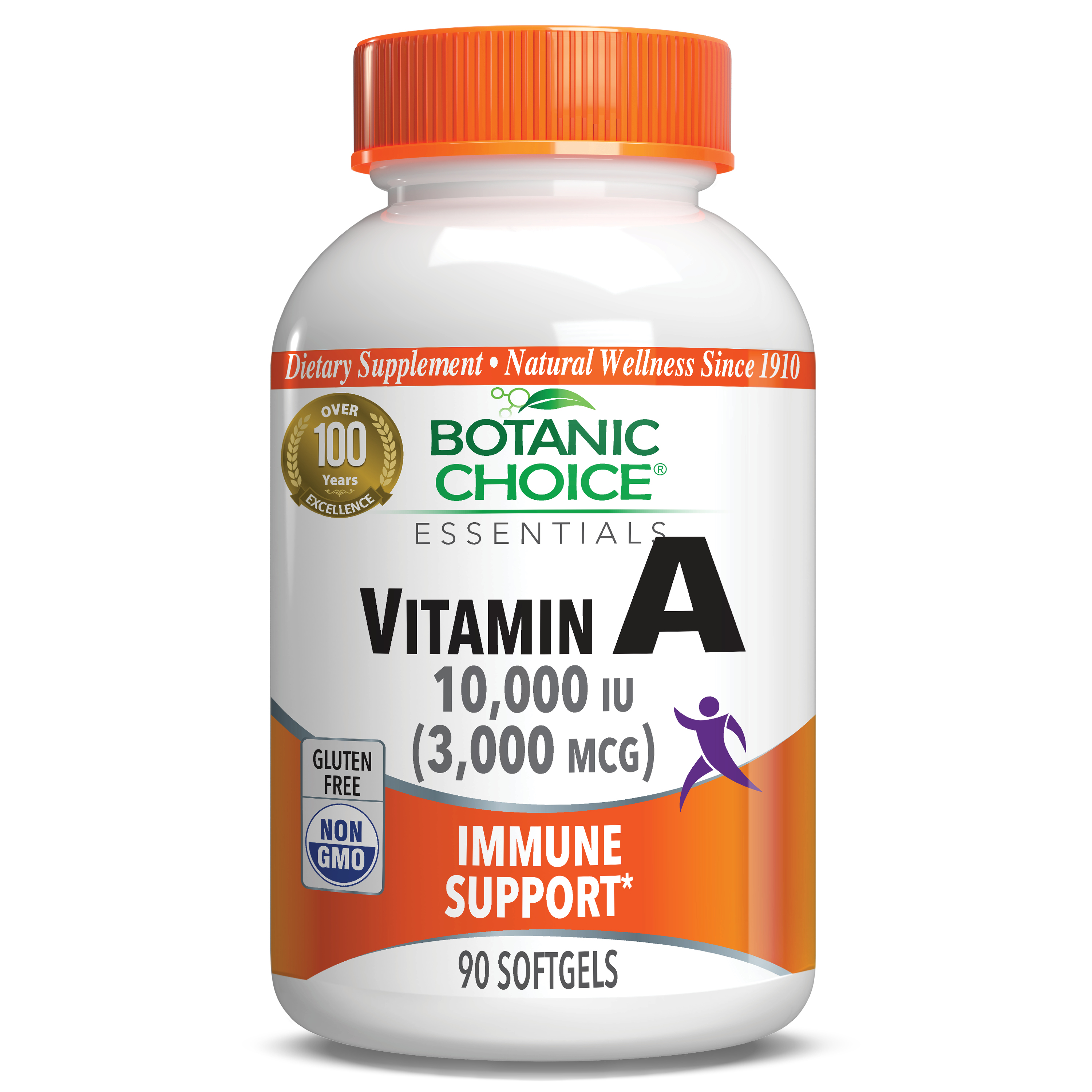 Vitamin A 10,000 IU - Immune Support - 90 Softgels