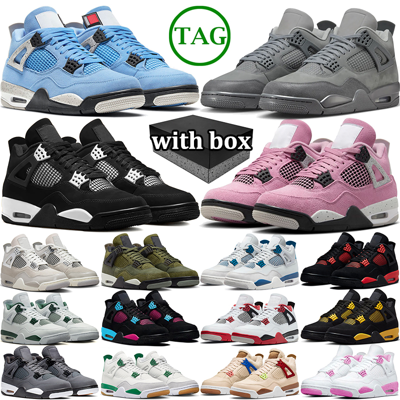with box mens basketball shoes womens sneakers black white blue bred grey sail pink olive yellow green brown men trainers outdoor sports shoe
