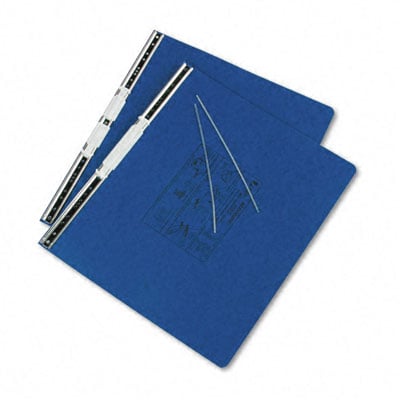 Acco 54073 Pressboard Hanging Data Binder 14-7/8 x 11 Unburst Sheets Dark Blue