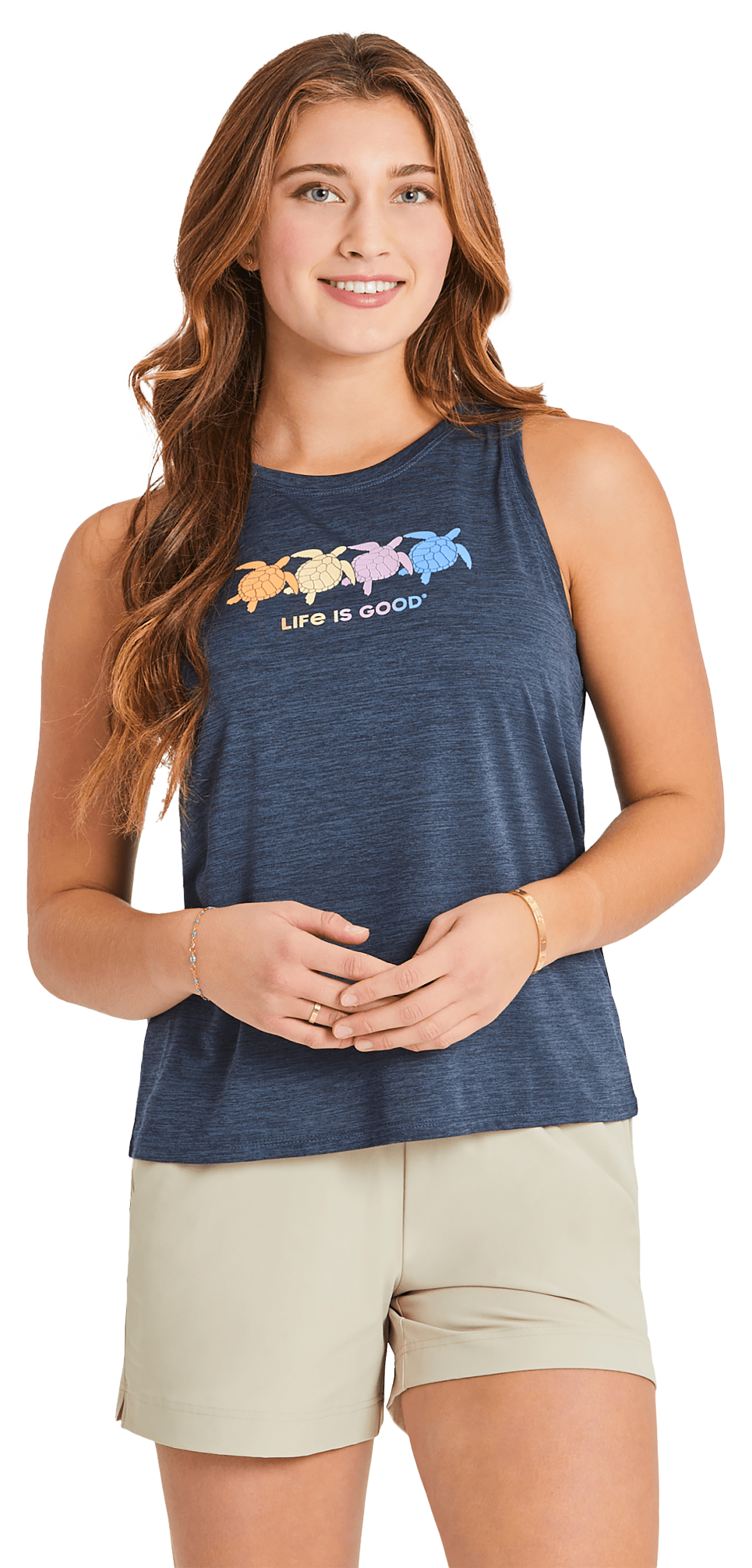 Life is Good Rally Swimming Sun Crusher Tank Top for Ladies