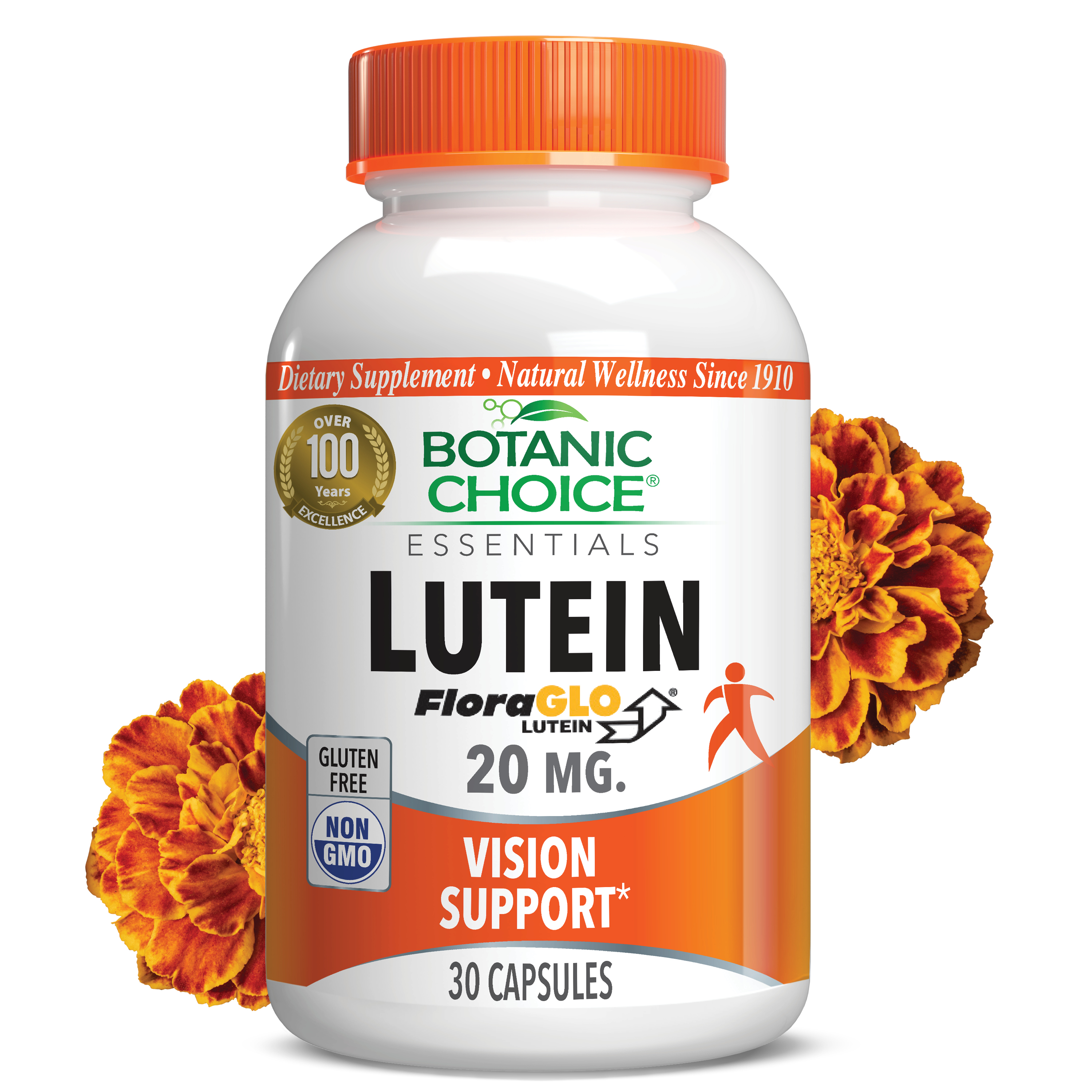 Lutein 20 mg - Eyes / Vision Support Supplement - 30 Capsules