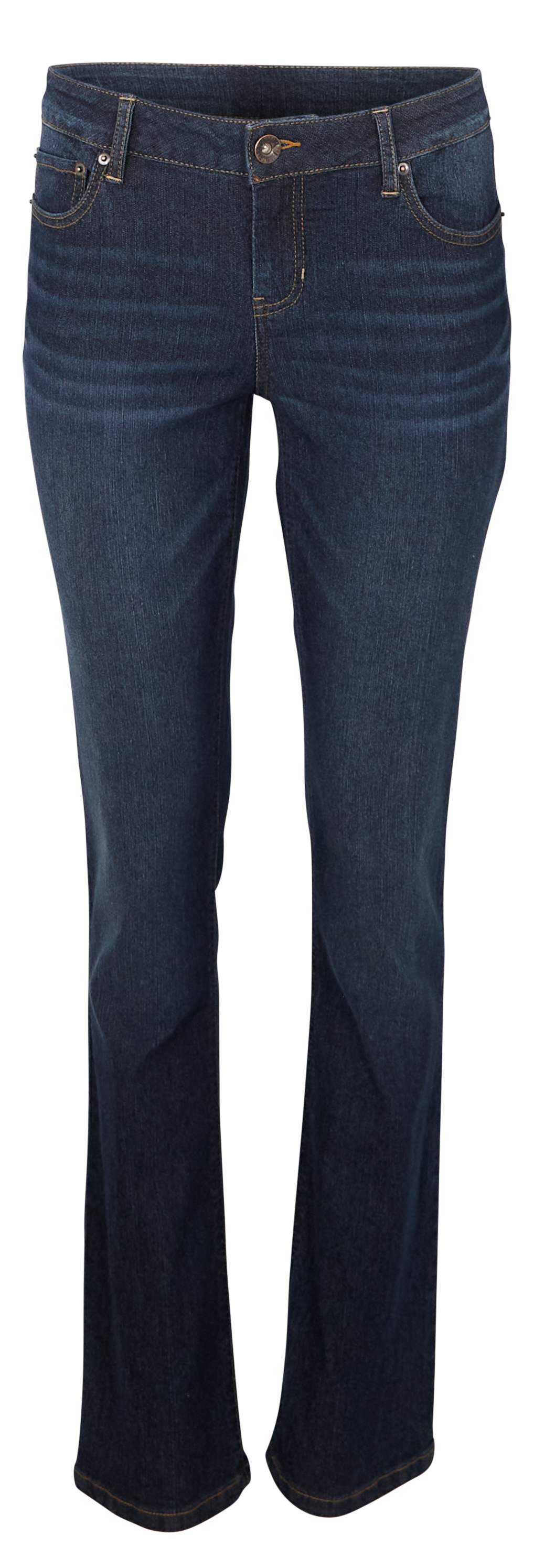 Natural Reflections Classic Fit 5-Pocket Straight Leg Jeans for Ladies - Dark Wash - 12 - Tall