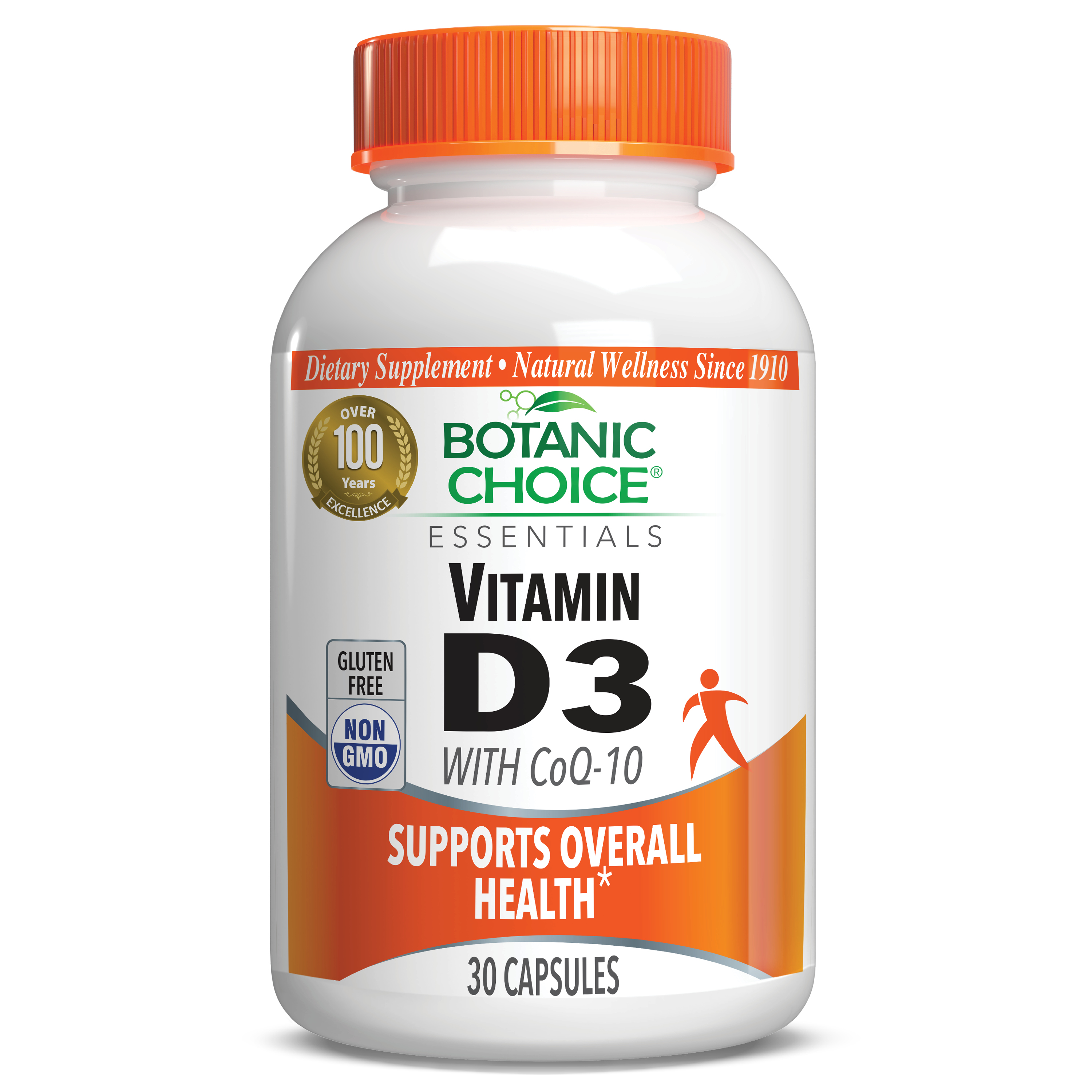 Vitamin D3 with CoQ-10 - Heart Support Supplement - 30 Capsules