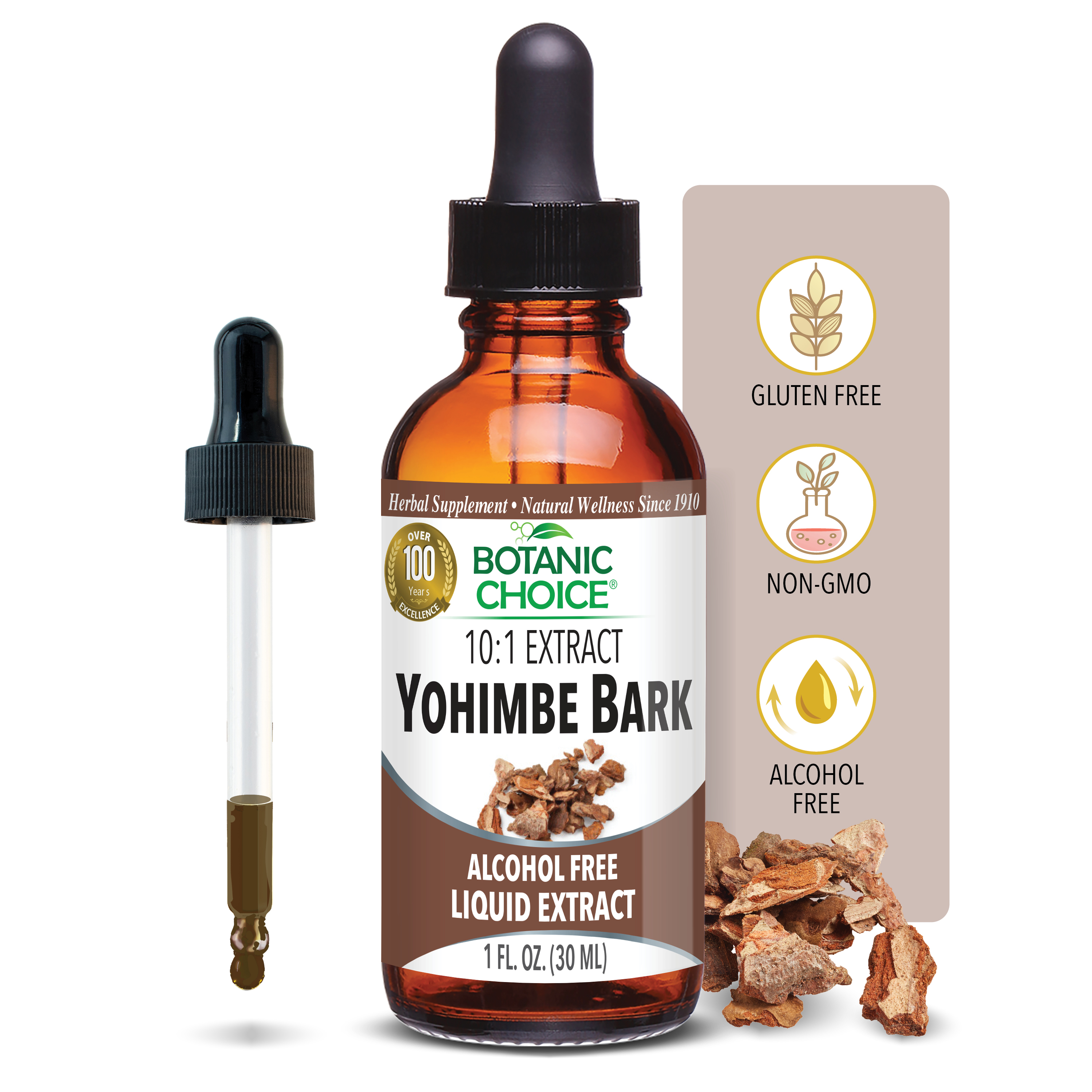 Yohimbe Bark Liquid Extract - 1 Oz