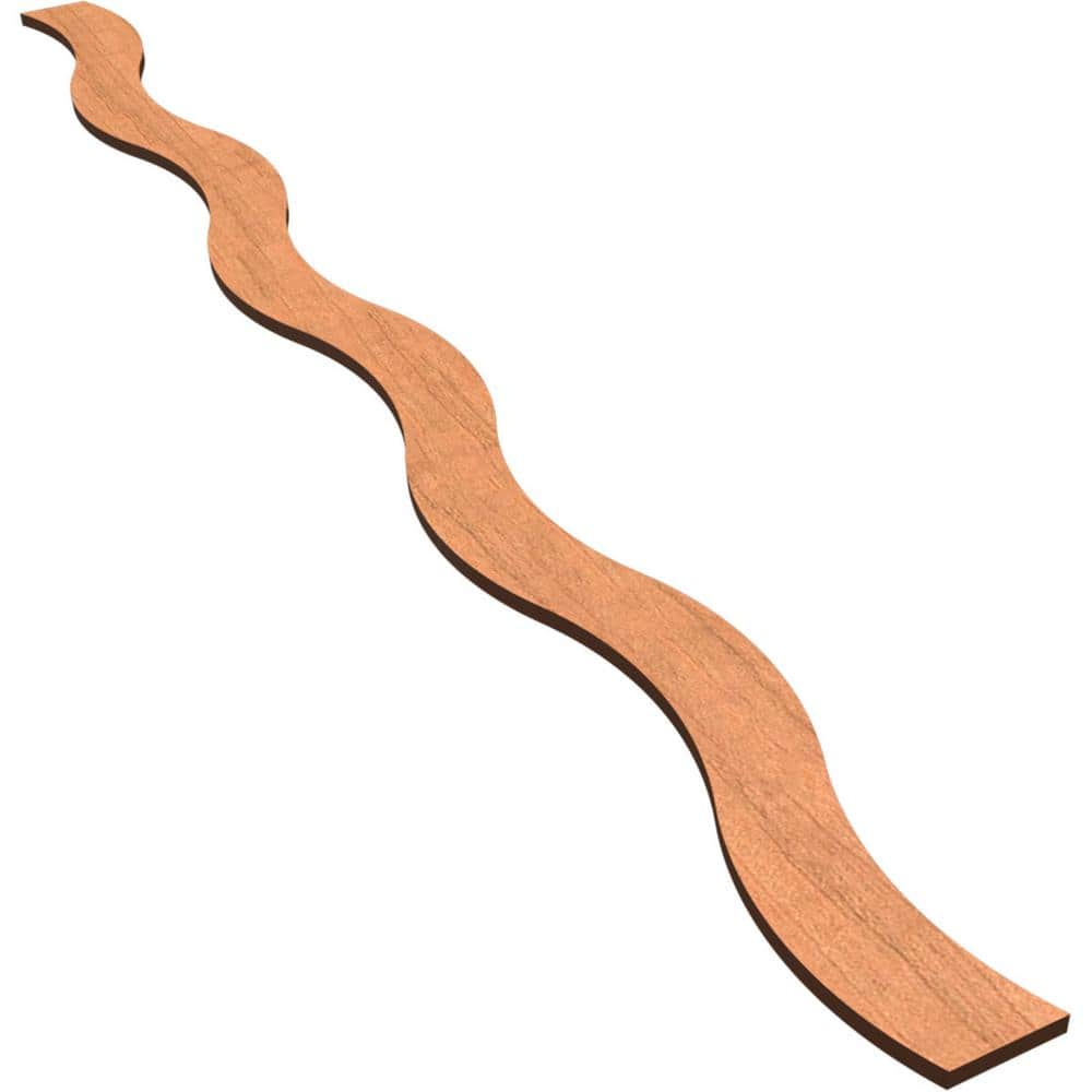 Brazos 47 in. H x 0.375 in. W Slatwall Panels in Cherry 22-Pack