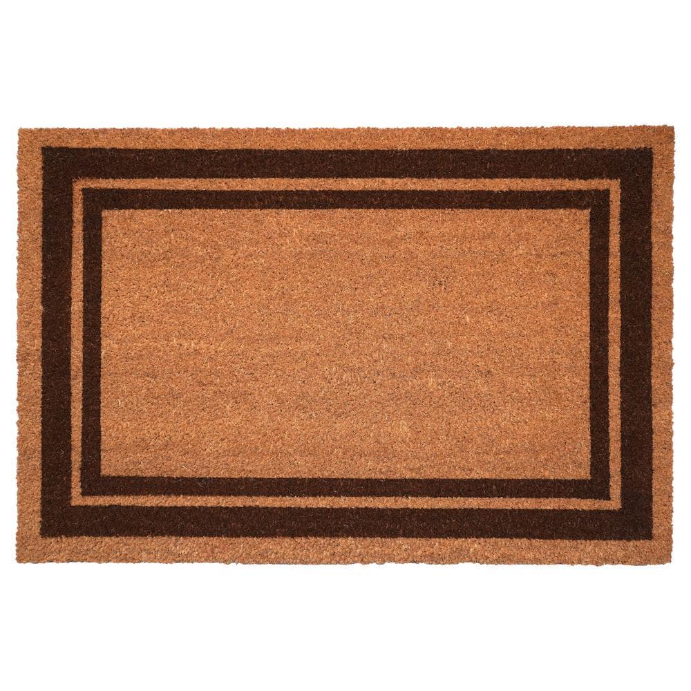 Brown Border Doormat 24" x 36"