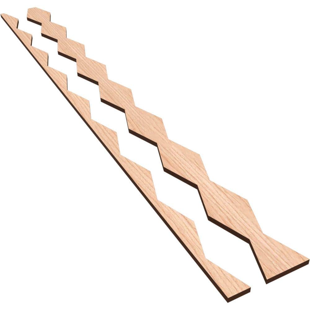Cimarron 47 in. H x 0.375 in. W Slatwall Panels in Hickory 24-Pack