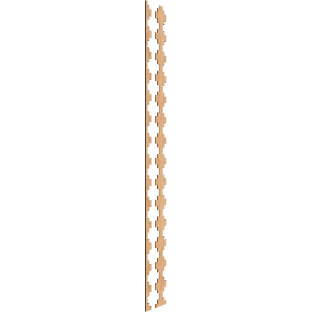 Gypsum 94 in. H x 0.25 in. W Slatwall Panels in Maple 15-Pack