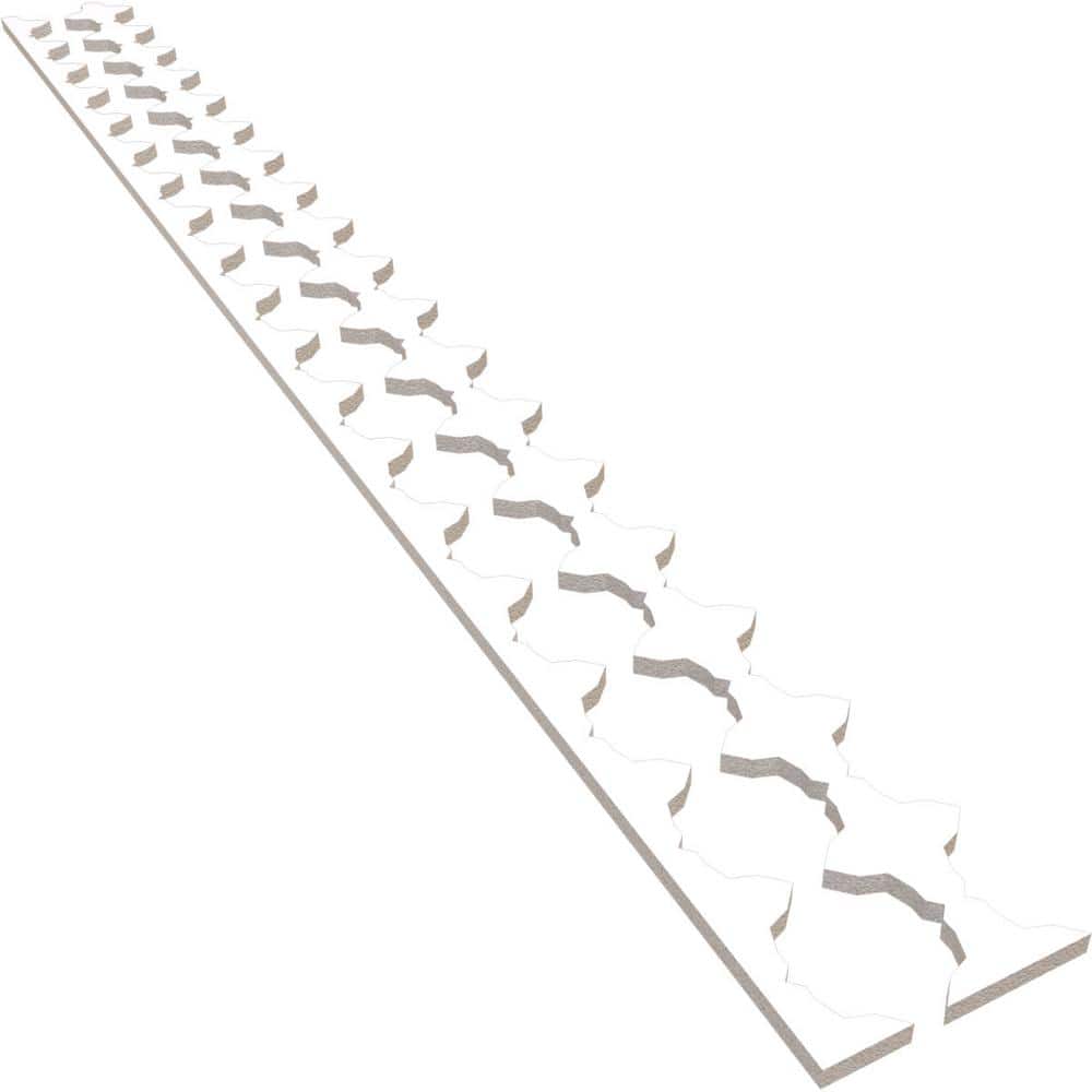 Pandora 94 in. H x 0.75 in. W Slatwall Panels in PVC 17-Pack