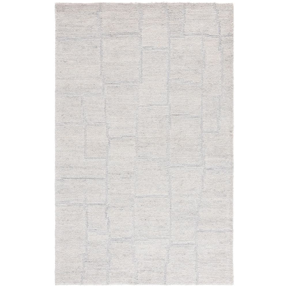 Renewal 6 ft. x 9 ft. Light Gray Solid Tabular Area Rug