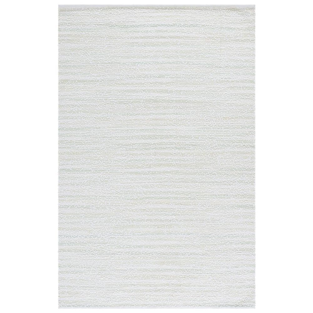Renewal 6 ft. x 9 ft. Light Green/Ivory Abstract Striped Area Rug