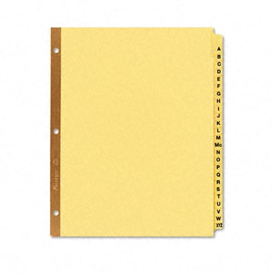 11306 Reinforced Laminated Tab Dividers 25-Tab A-Z Letter Buff 25 per Set